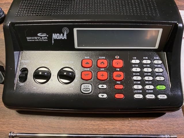 Whistler WS1025 Analog Desktop Scanner - Programmable Police/Fire/Weather Radio with 200 Channels and Backlit LCD Display - Easy-to-Use Base Unit - Black customer photo 2