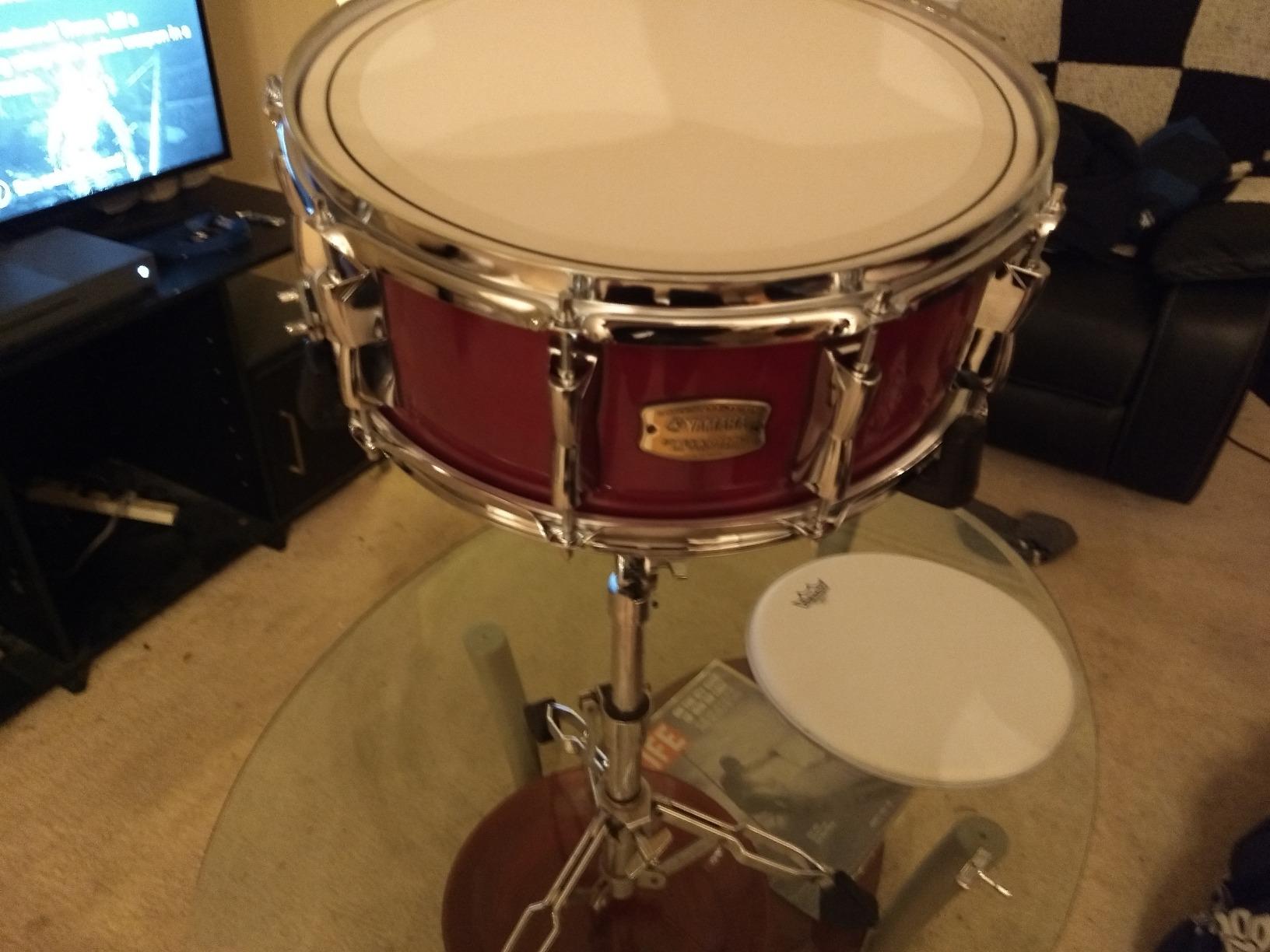 Yamaha Stage Custom Birch 14x5.5 Snare Drum, Cranberry Red customer photo 2