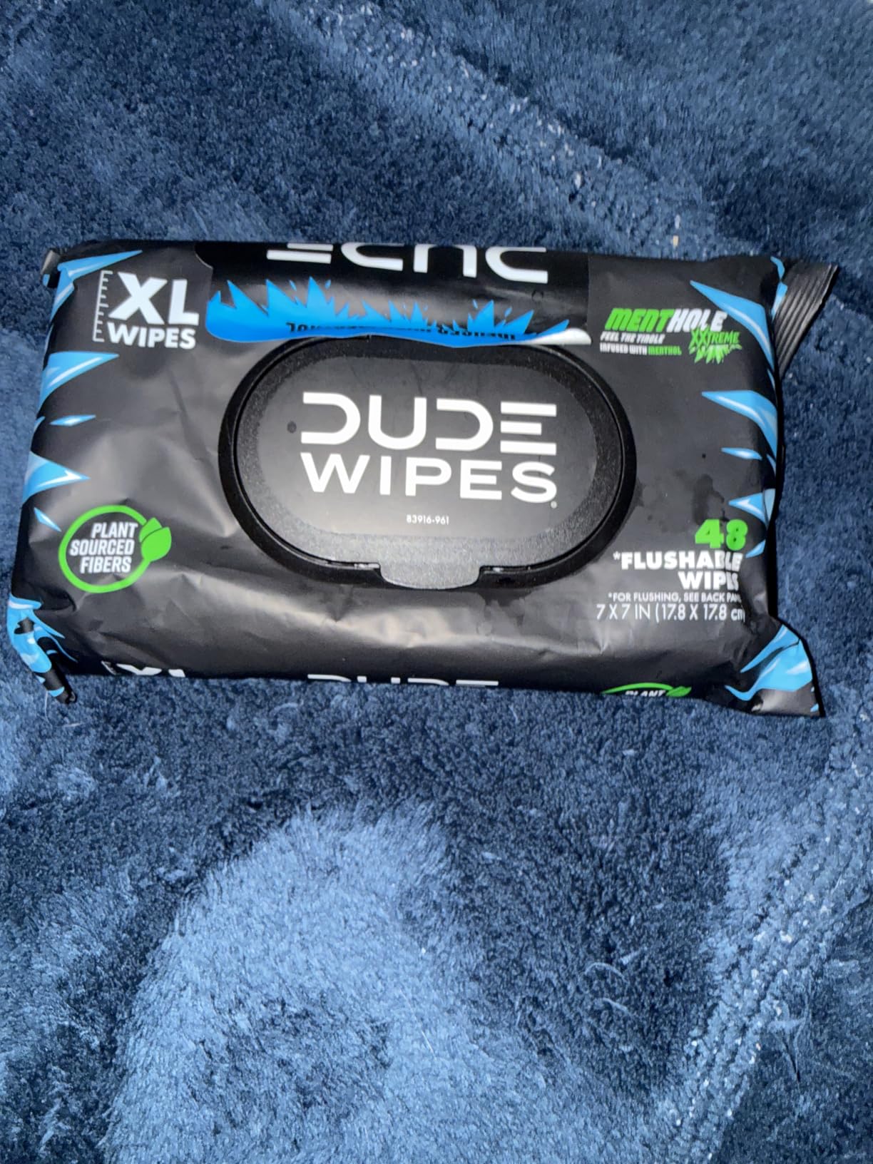 DUDE Wipes Unscented Adult Flushable Wet Wipes, Sensitive Skin, 48 Count customer photo 2