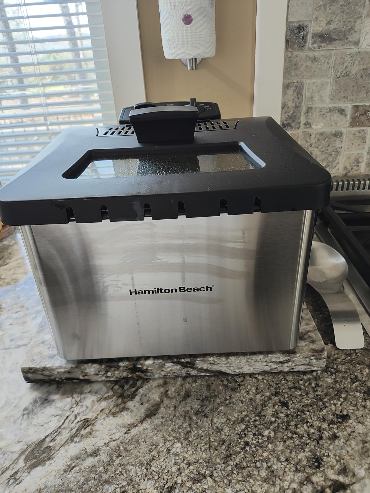 Hamilton Beach Professional Style Electric Deep Fryer With 3 Baskets | 4.5 Liter / 19 Cup Oil Capacity | 1800 Watts | Lid With View Window | Easy Detach Magnetic Cord | Stainless Steel | 35034G customer photo 1