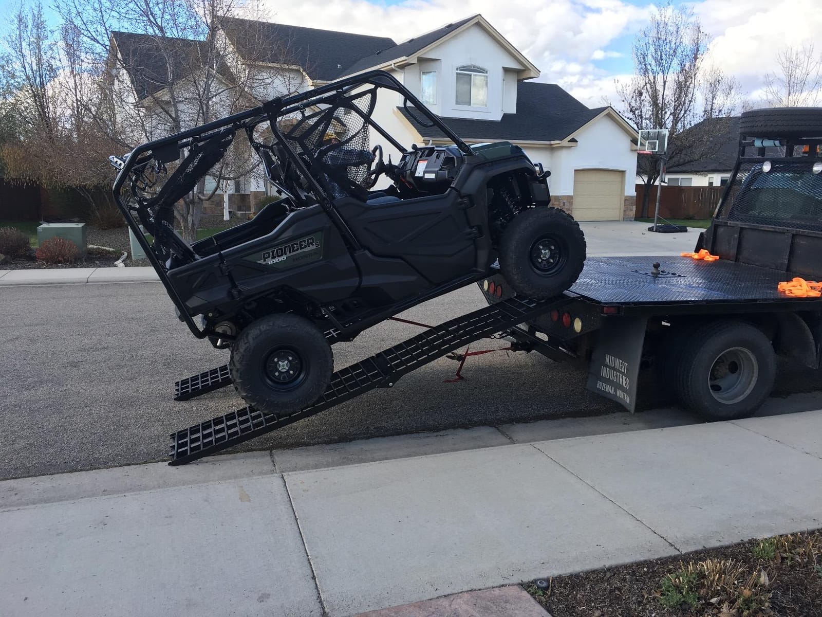 10' UTV/ATV Ramps for Loading Pickup Trucks, 2,000 lb Cap, Titan Ramps | ATV loading, truck or trailer, safety straps included, quad, four-wheeler, golf cart customer photo 2