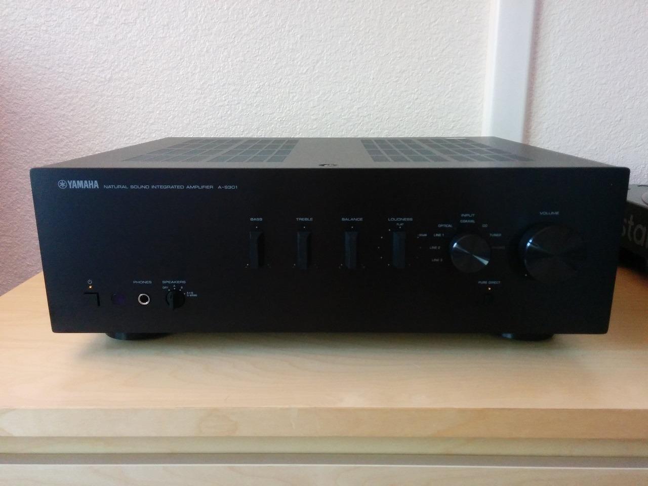 Yamaha Audio A-S301BL Natural Sound Integrated Stereo Amplifier (Black) customer photo 1