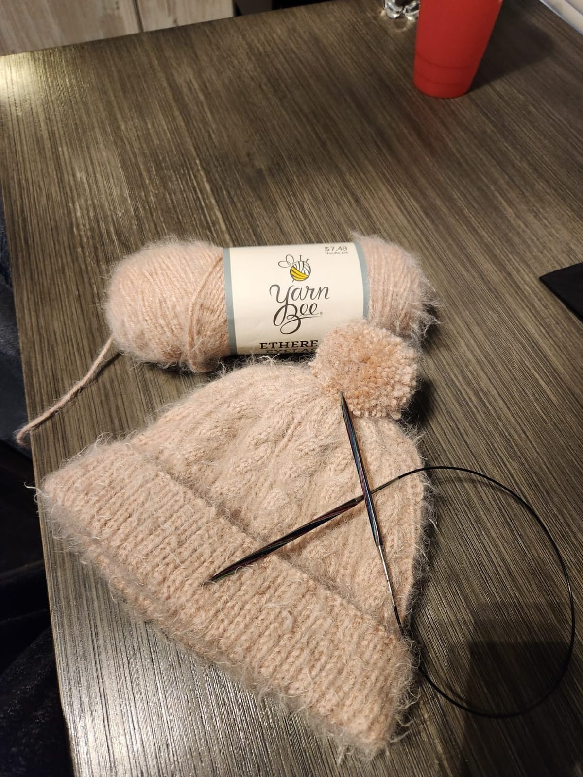 Knit Picks Caspian Wood Interchangeable Knitting Needles Set - US 4-11 | 9 sizes of 4.75 inch long knitting needles with cables, end caps, and connectors customer photo 2