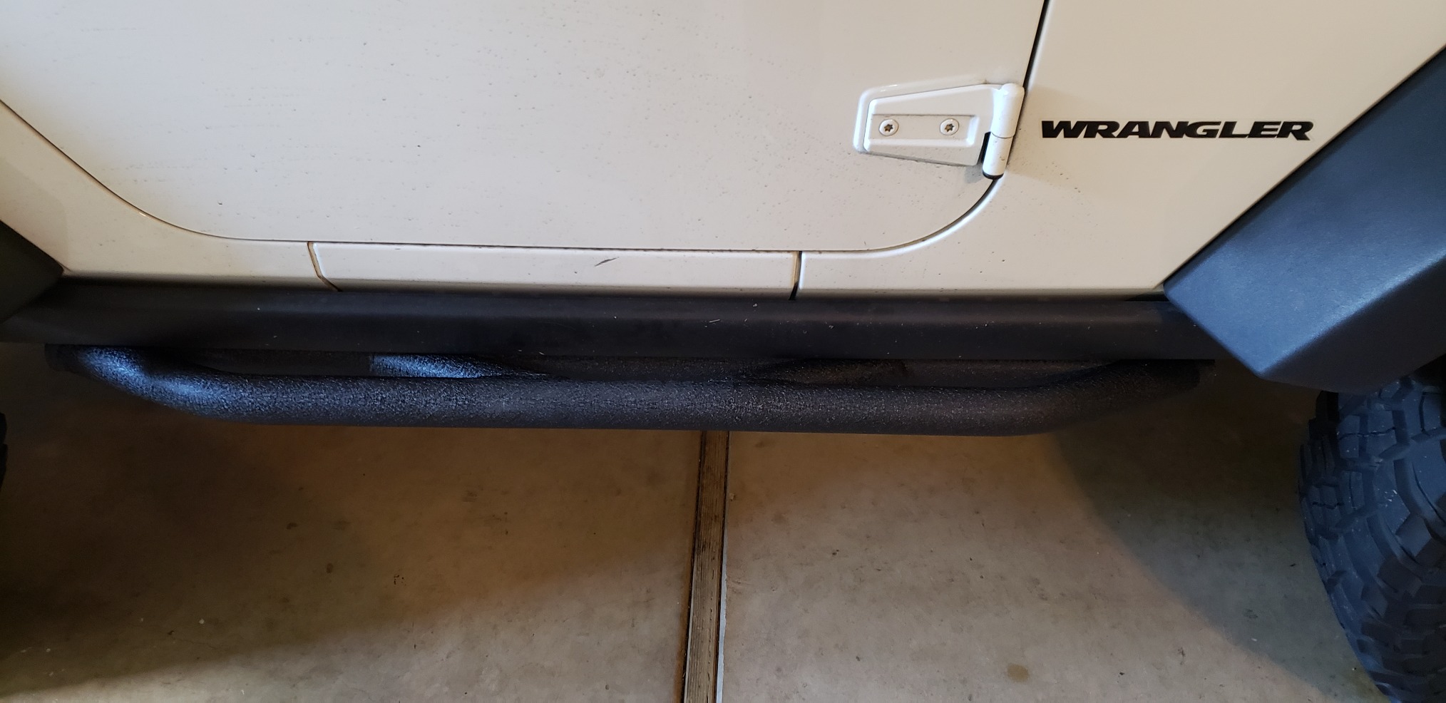 Barricade Off-Road Rock Sliders in Textured Black | Heavy-Duty Tubular Side Steps & Rock Rails | Compatible with 2007-2018 Jeep Wrangler JK 4-Door | Driver & Passenger Pair customer photo 1