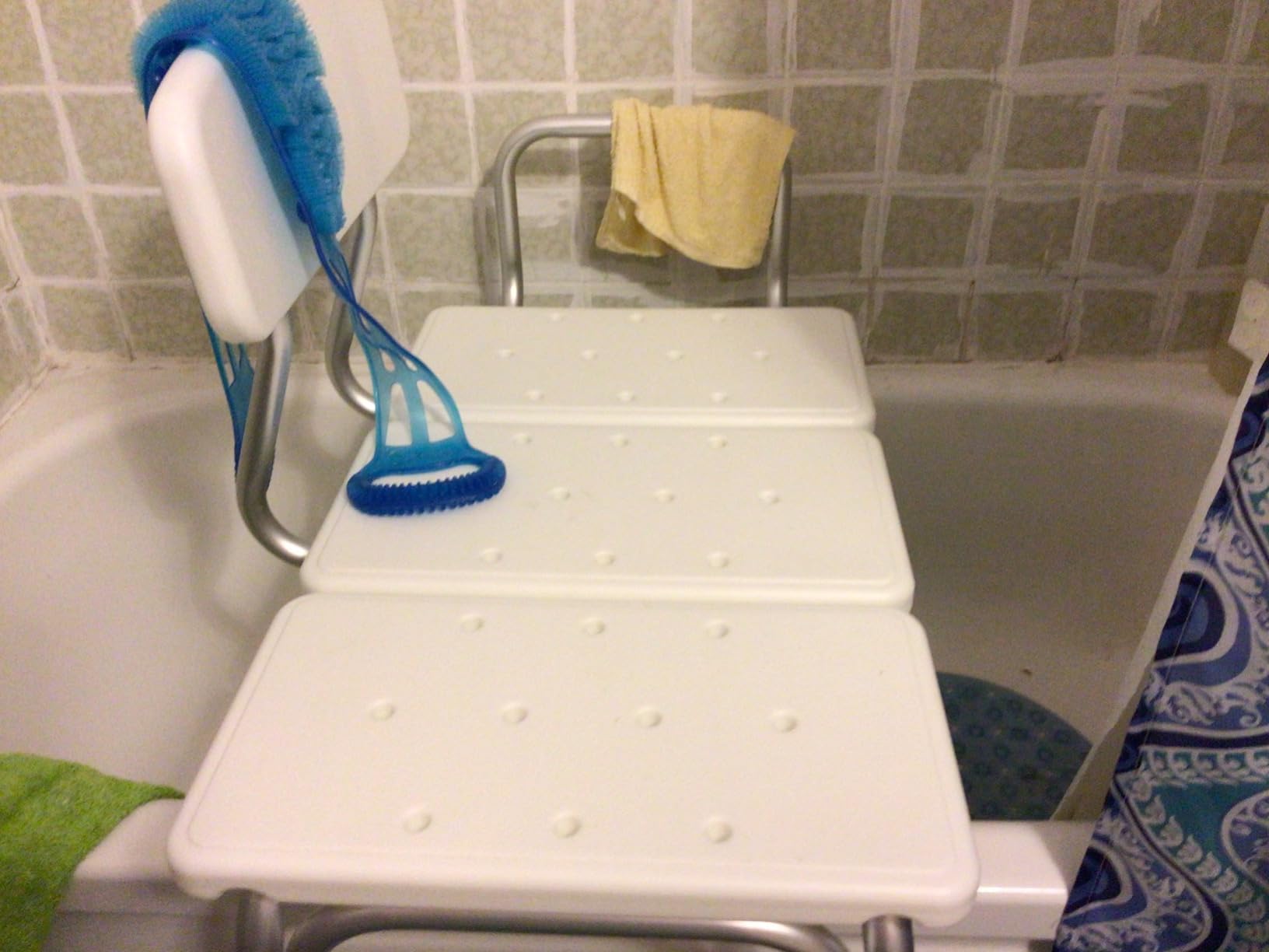 Carex Shower Bench and Shower Chair For Elderly and Disabled with Height Adjustable Legs, Tub Bench Converts to Right or Left Hand Entry, Shower Chair For Bathtub customer photo 1
