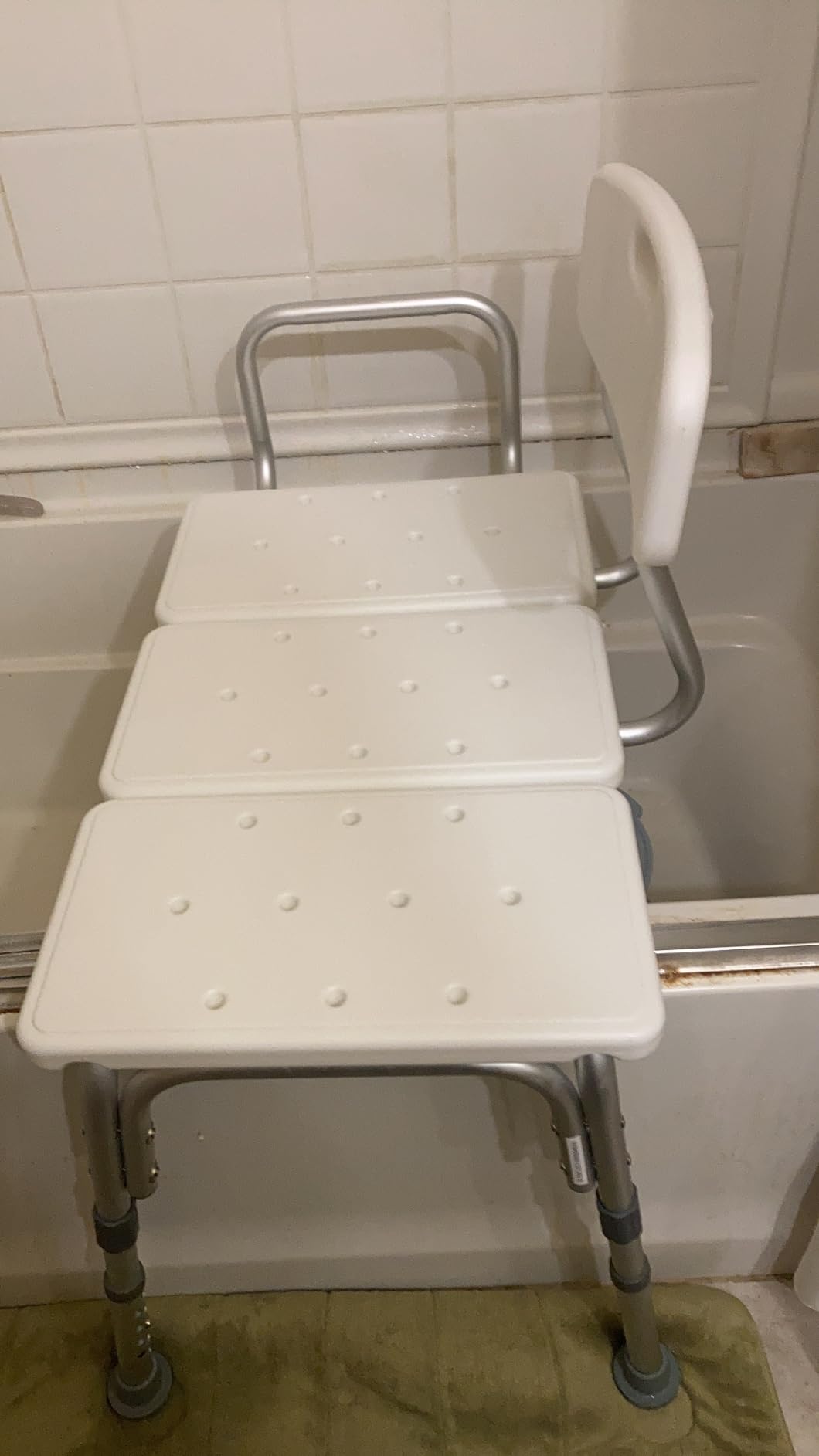 Carex Shower Bench and Shower Chair For Elderly and Disabled with Height Adjustable Legs, Tub Bench Converts to Right or Left Hand Entry, Shower Chair For Bathtub customer photo 2