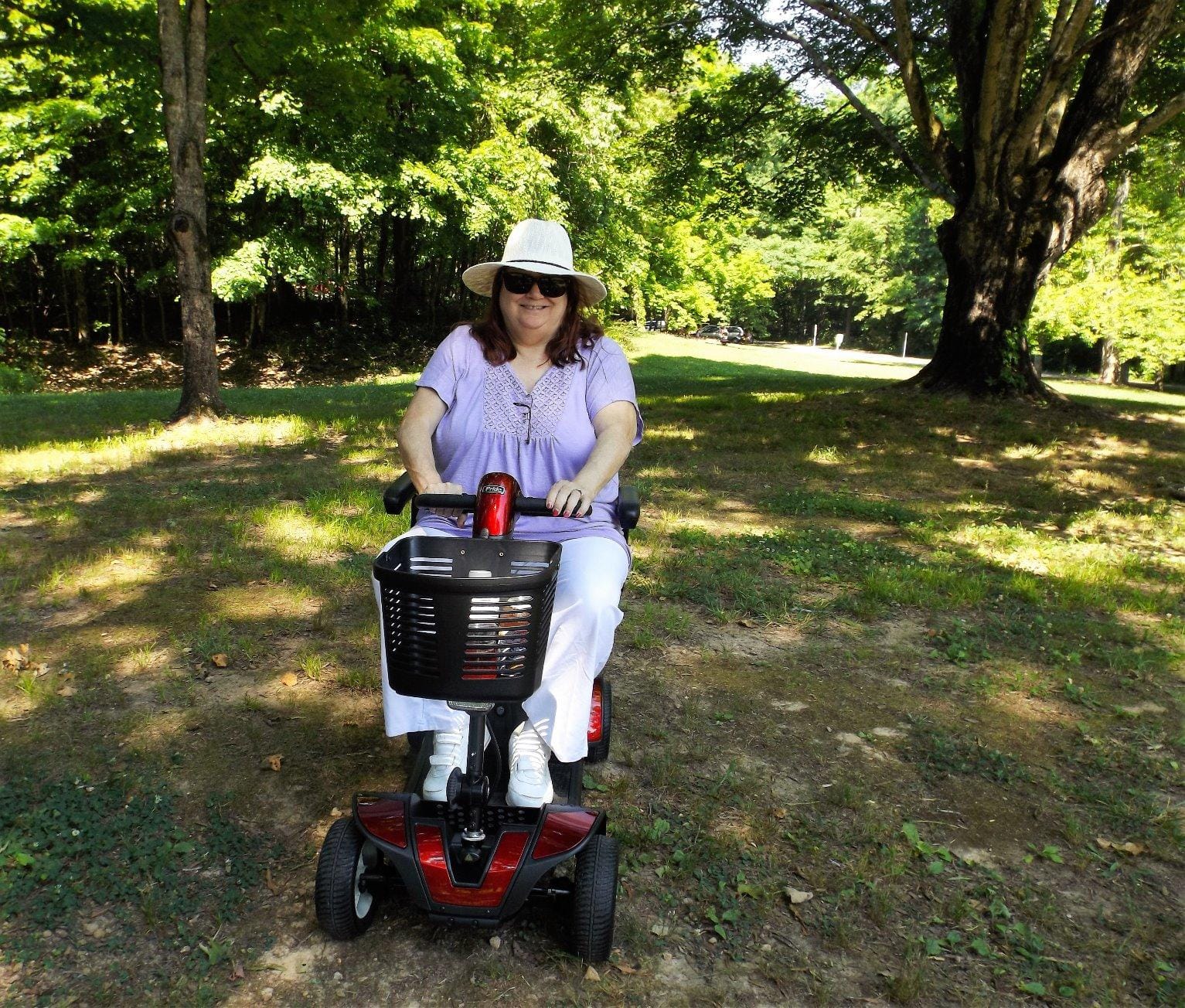 Pride Mobility S74 Go-Go Sport 4-Wheel Electric Mobility Scooter for Adults with Free Challenger Mobility Accessory customer photo 2
