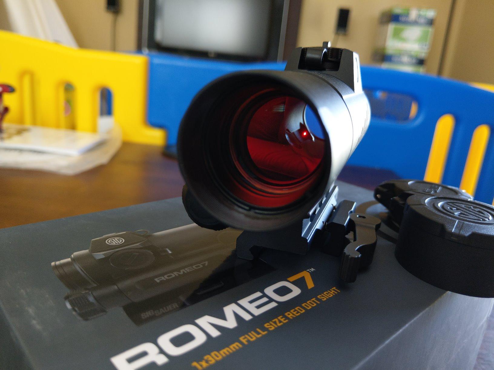 Sig Sauer ROMEO7 1x30mm Closed Full Size 2 MOA Red Dot Sight | Durable Aluminum Waterproof Fogproof Optic customer photo 1