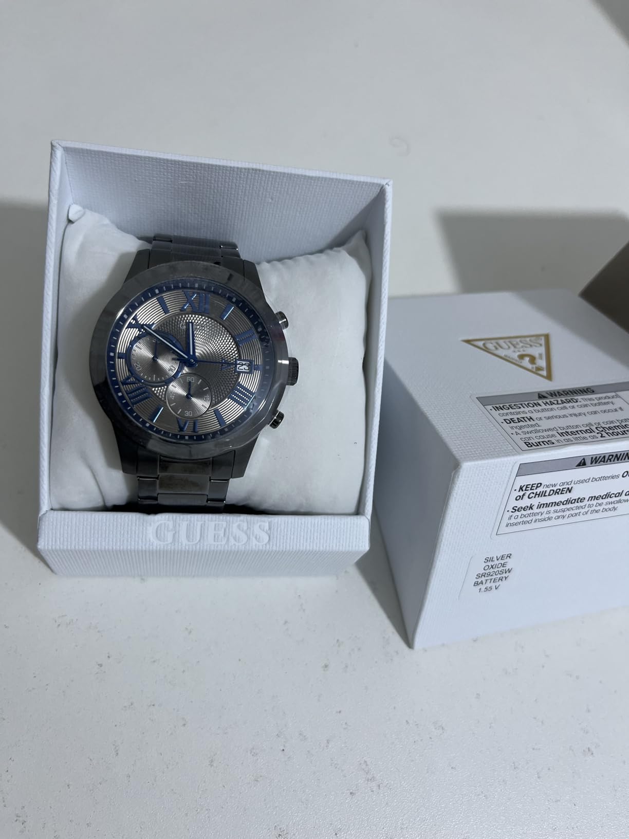Guess Men's Analog Dress Watch| Stainless Steel Case| 50M Water Resistance customer photo 2