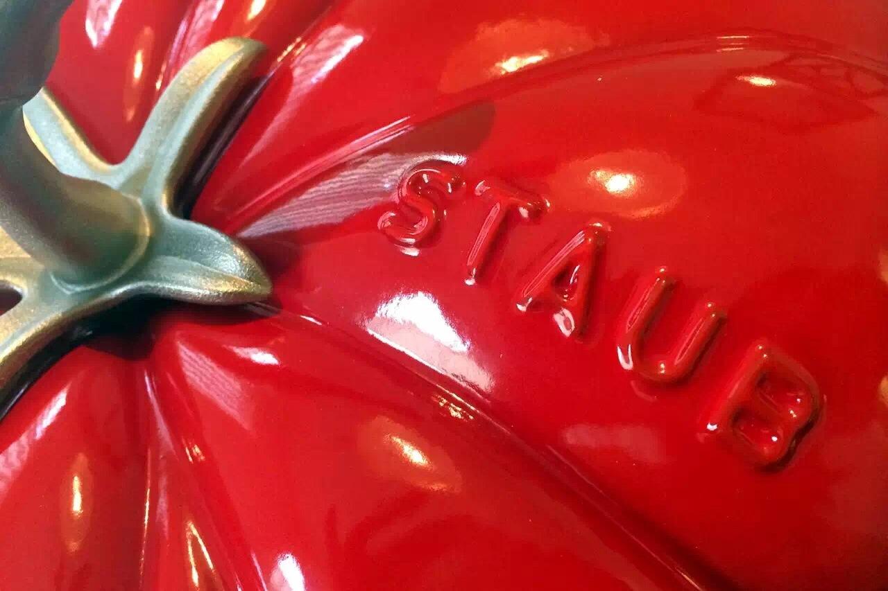 STAUB Cast Iron 3-quart Tomato Cocotte, Dutch Oven, Made in France, Cherry customer photo 1