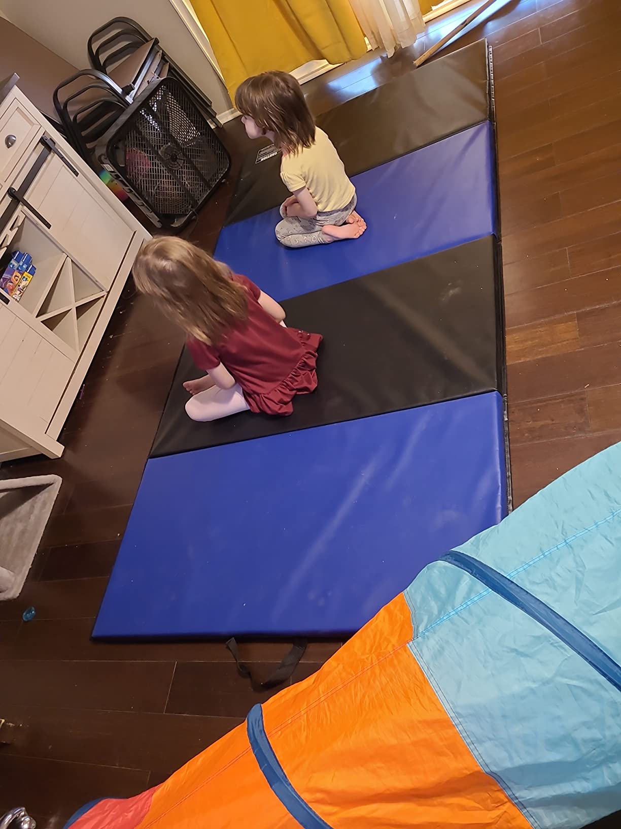 We Sell Mats - 4 ft x 8 ft x 2 in Premium Personal Fitness & Exercise Mat for Home Workout - Lightweight and Folds for Carrying - All Purpose Home Gym Mat - Thick Mat for Yoga, Pilates, Stretches customer photo 2