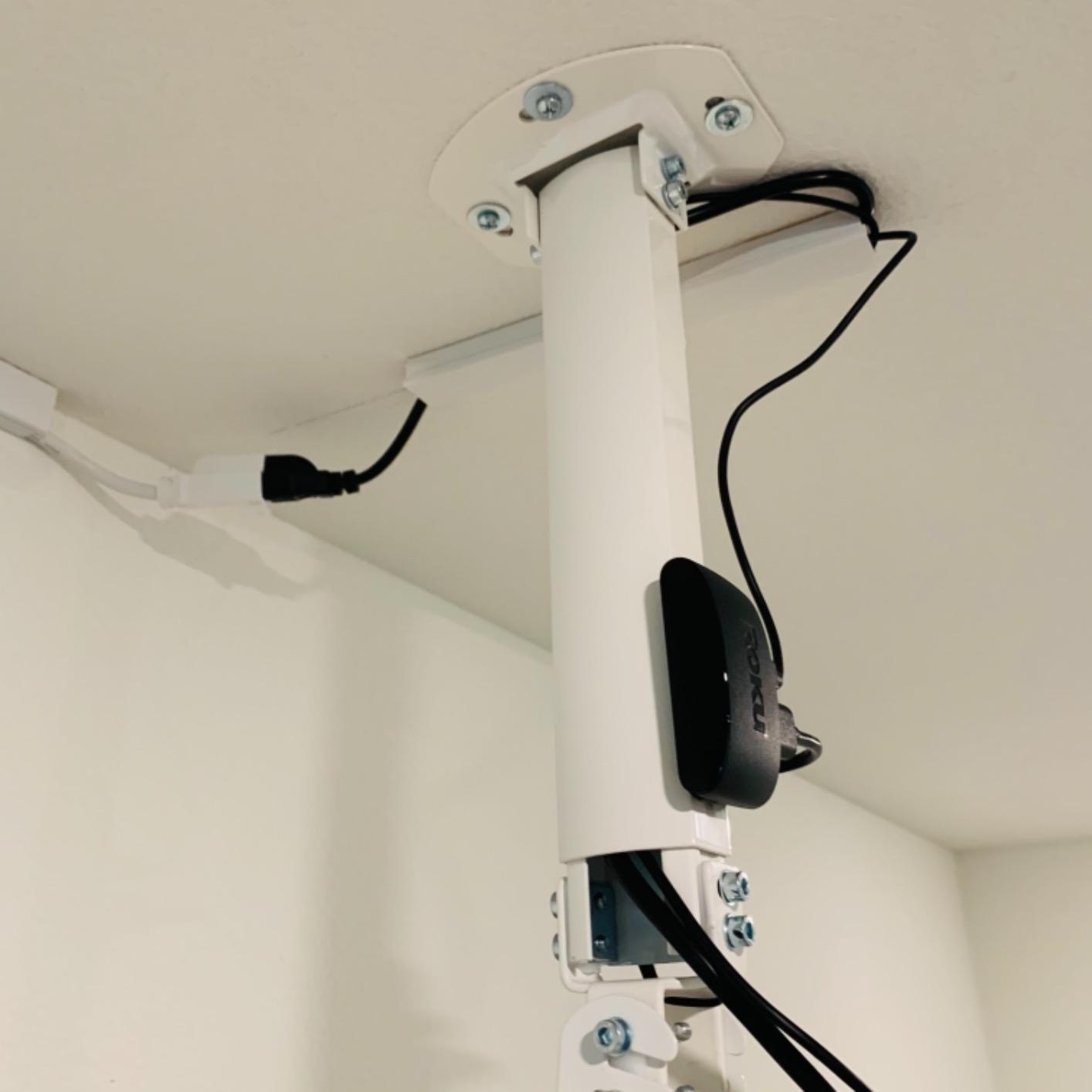 VIVO Universal Extending Ceiling Projector Mount, Height Adjustable Projection, White, MOUNT-VP02W customer photo 2