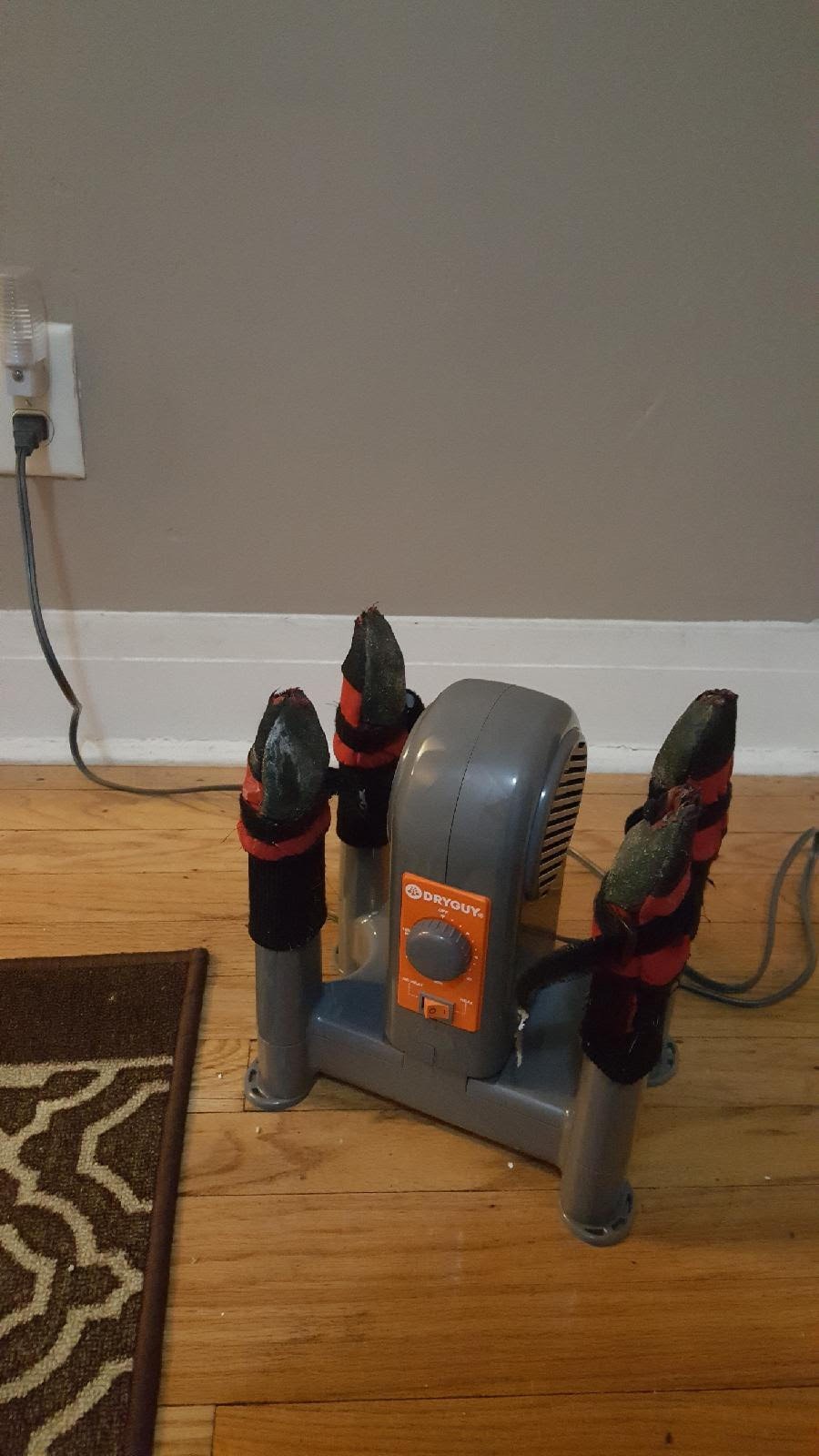 DryGuy Shoe, Boot, Garment & Gear Electric Dryer, Quick Drying for Ski, Work, Sports Equipment - Energy Efficient, Odor Eliminating Design, Home or Garage Use,4 Port, Heat + Fan (Dry time: 1-3hrs) customer photo 1