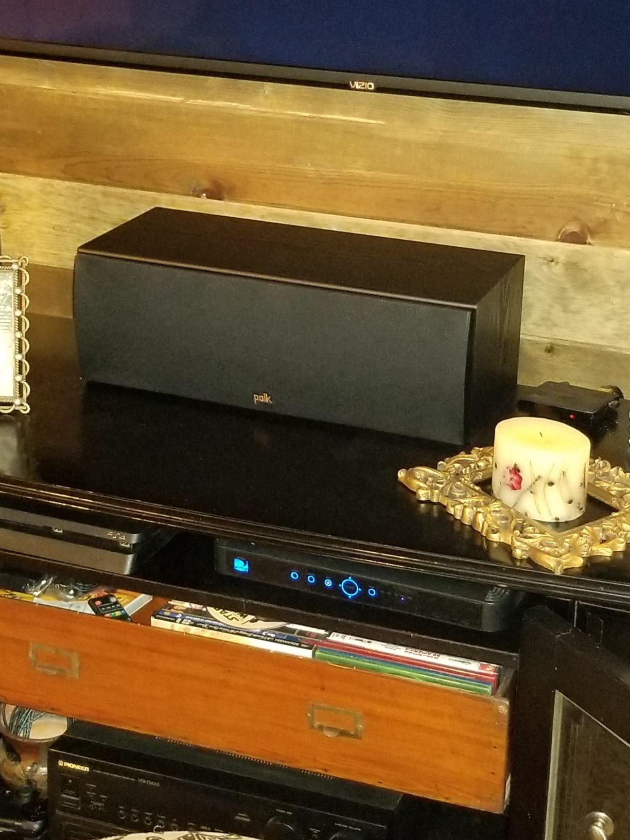 Polk Audio T30 Home Theater Center Channel Speaker - Vocal Clarity, Deep Bass Response, Dolby and DTS customer photo 1