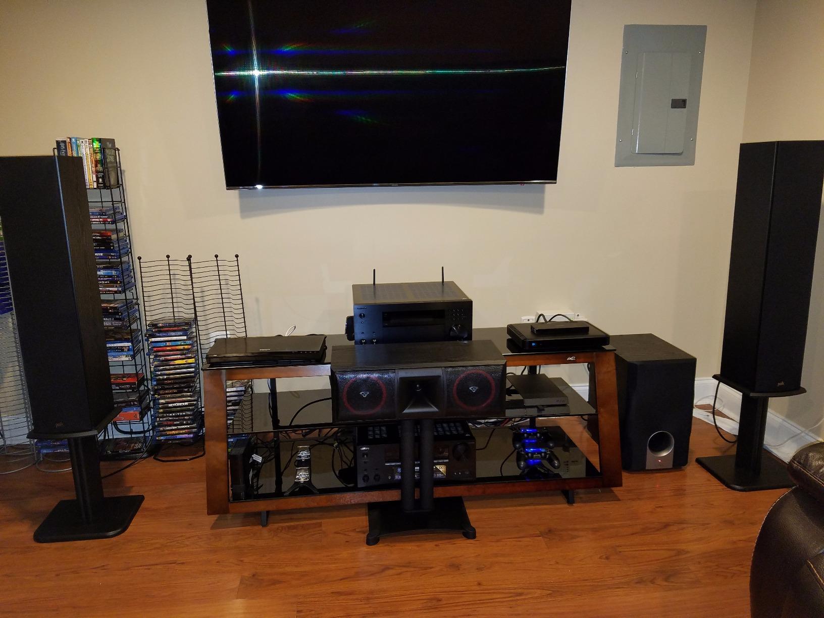 Polk Audio T50 Home Theater Floor Standing Tower Speaker 150W, Black | Single, Hi-Res Audio with Deep Bass Response, Dolby and DTS Surround customer photo 1