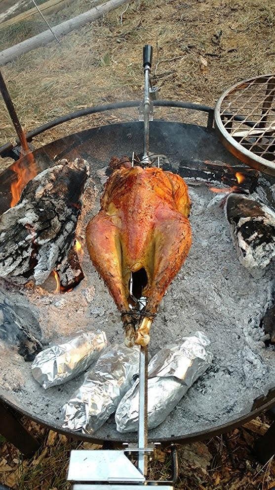 onlyfire Universal Rotisserie Kit with 110V Electric Motor for Gas Grills, 45