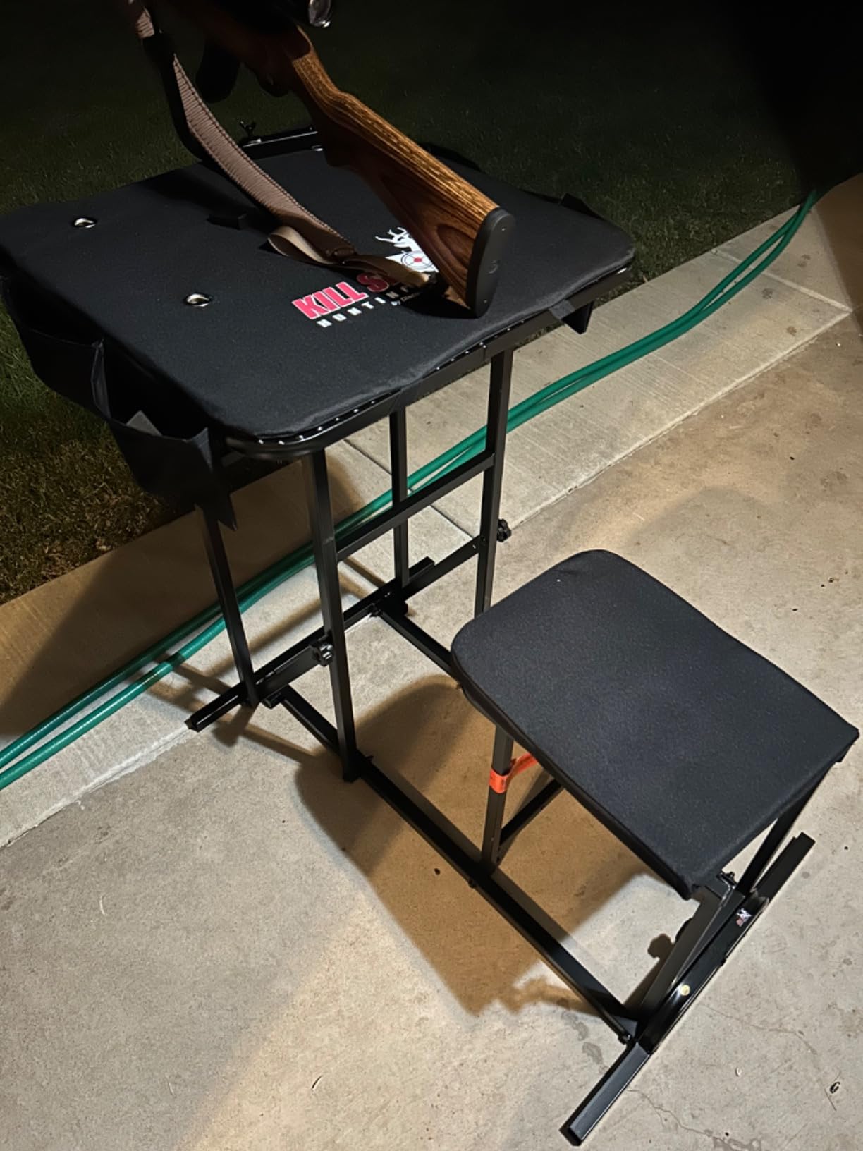 Portable Shooting Bench, 300 lb Cap, Adjustable Table & Gun Rest | Easy set up, move, target practice, hunting customer photo 2