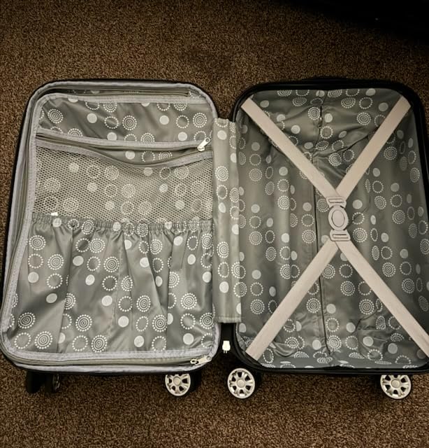 Rockland London Hardside Spinner Wheel Luggage, Charcoal, 3-Piece Set (20/24/28) customer photo 2