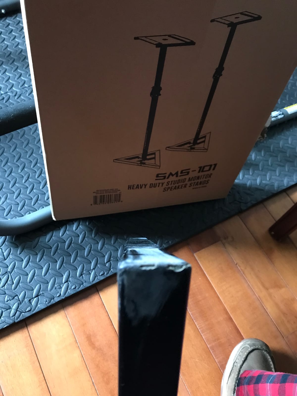 AxcessAbles Studio Monitor Speaker Stands Pair. 80lb Capacity per Stand. Adjustable Height 26