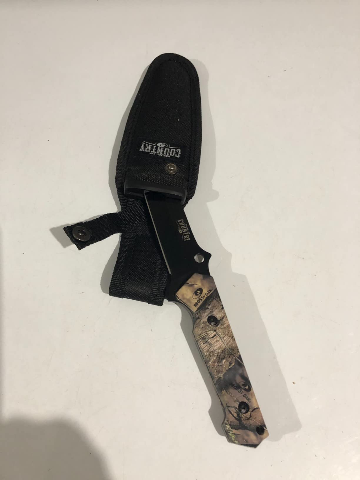 Mossy Oak Fixed Blade Hunting Knife Set - 2 Piece, Full Tang Straight Edge and Gut Hook Blades Game Processing Knife Set with Sheath customer photo 2