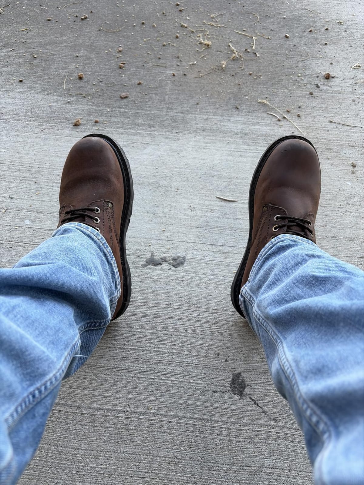 Work Boots for Men Soft Toe - 6inch Leather Boots for Construction Rubber Sole 'Tank' Workboots customer photo 2