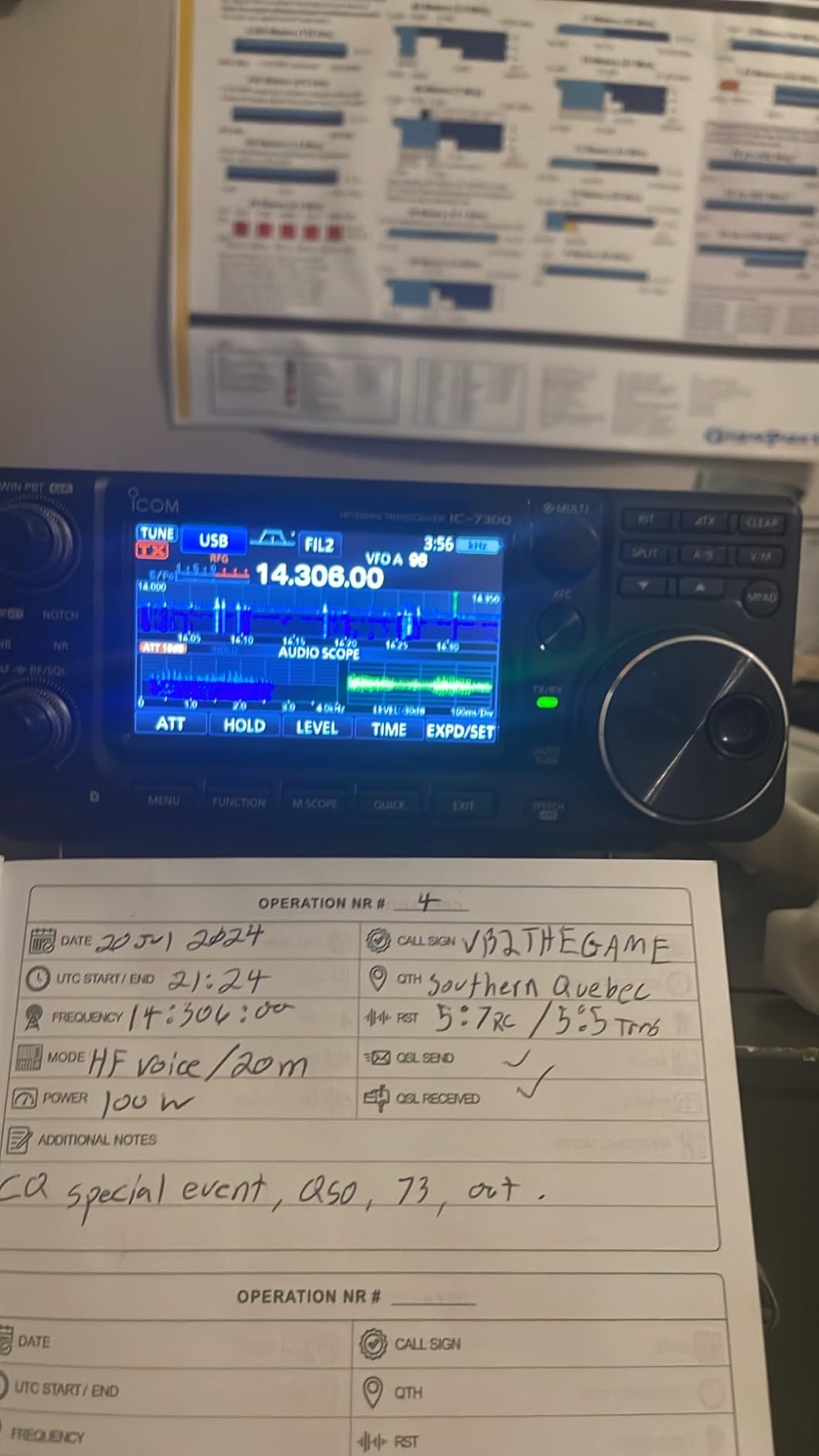 ICOM 7300 02 Direct Sampling Shortwave Radio Black customer photo 2