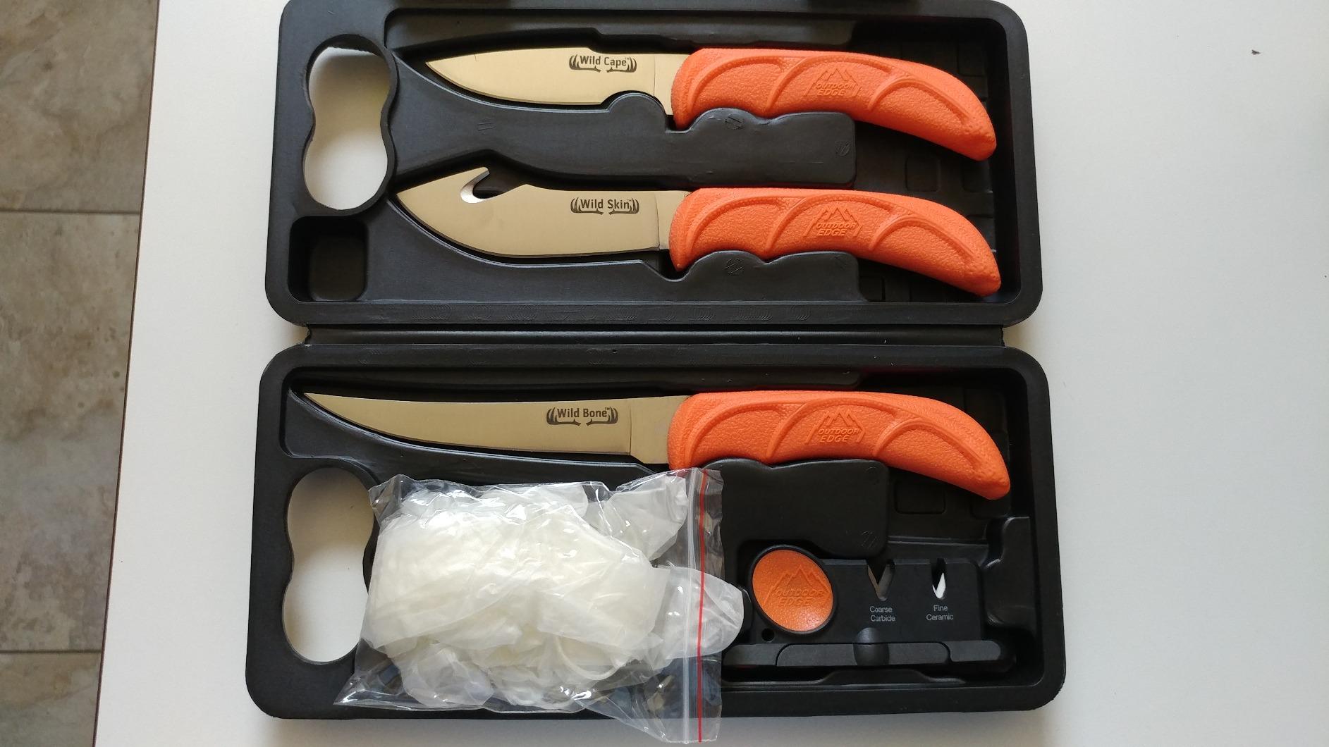 OUTDOOR EDGE WildLite 6-Piece Field to Freezer Hunting & Game Processing Knife Set with Gut Hook Blade, Caping Knife and Case customer photo 1