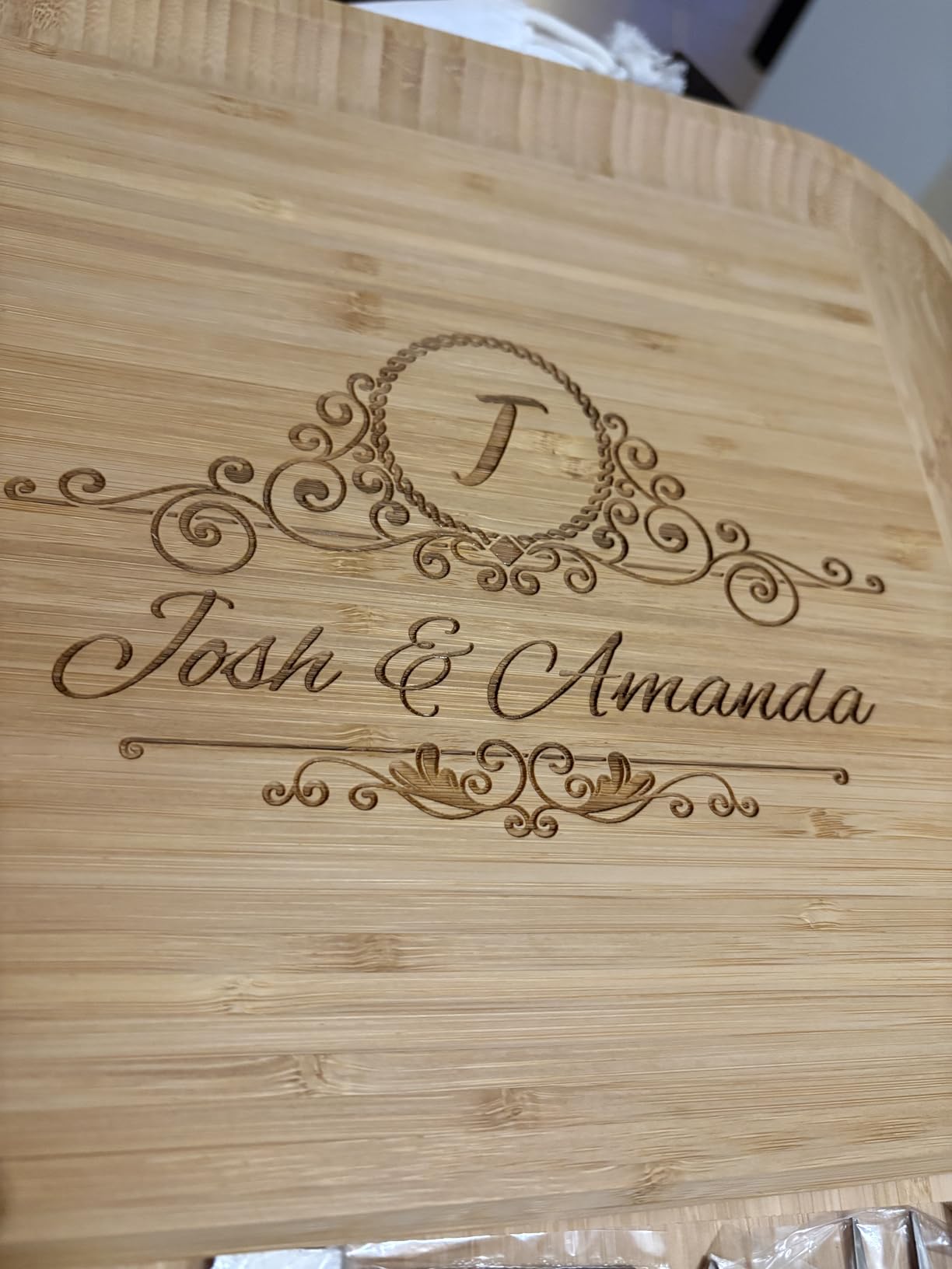 Charcuterie Board Cheese Board Set with Accessories - Bamboo Wooden Serving Tray, Platter - House Warming Gifts New Home, Wedding, Bridal Shower, Anniversary, Housewarming, Birthday Gifts for Women customer photo 1