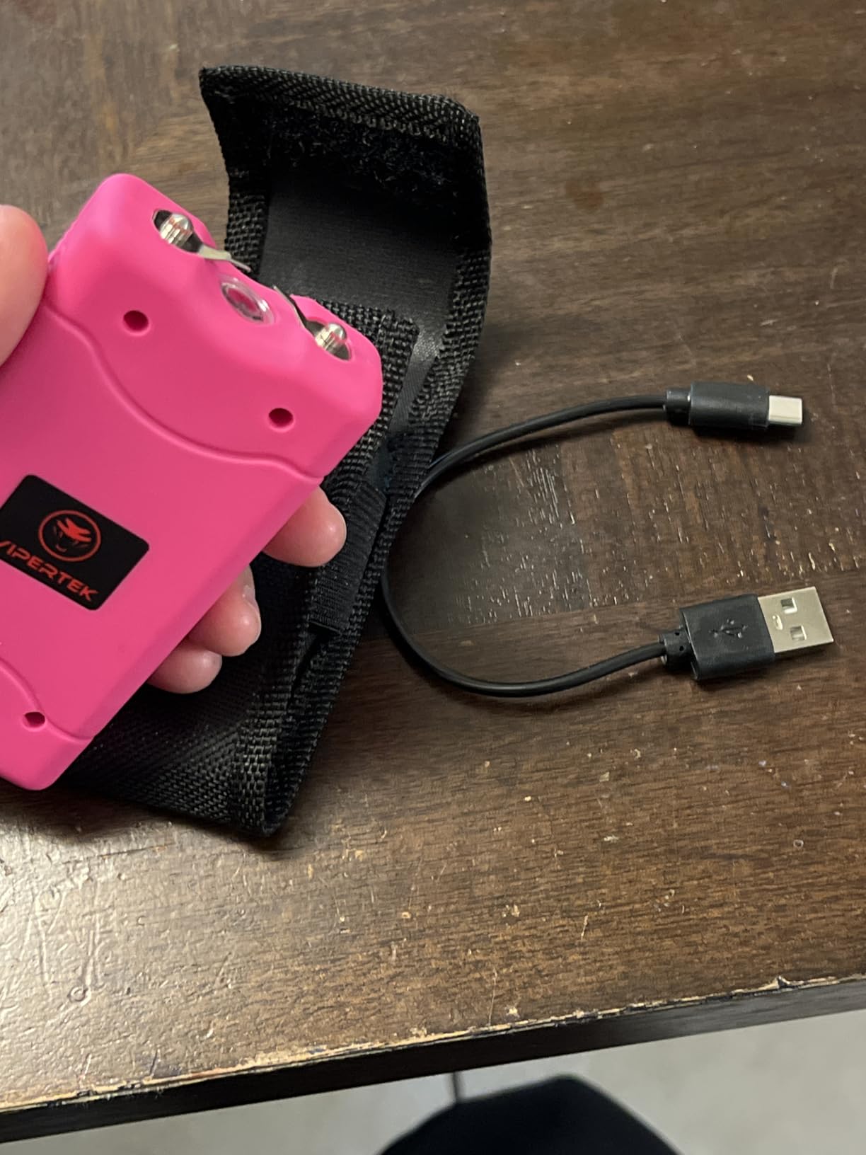 VIPERTEK VTS-880 Mini Stun Gun for Self Defense Rechargeable with LED Flashlight customer photo 2