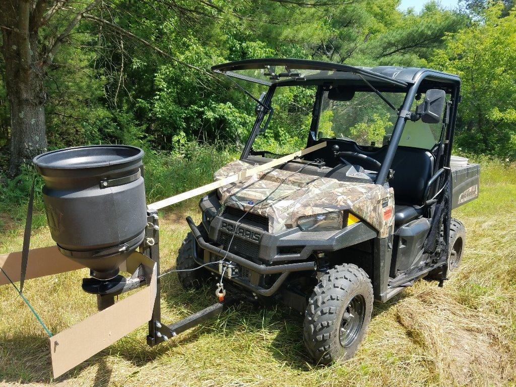Buyers Products UTVS16 150 lb UTV ATV Receiver Mount Broadcast Spreader | Spread Salt, Seed, Fertilizer Or Feed With Adjustable Flow Control, Wide Coverage And A Weather-Resistant Hopper Year Round customer photo 1