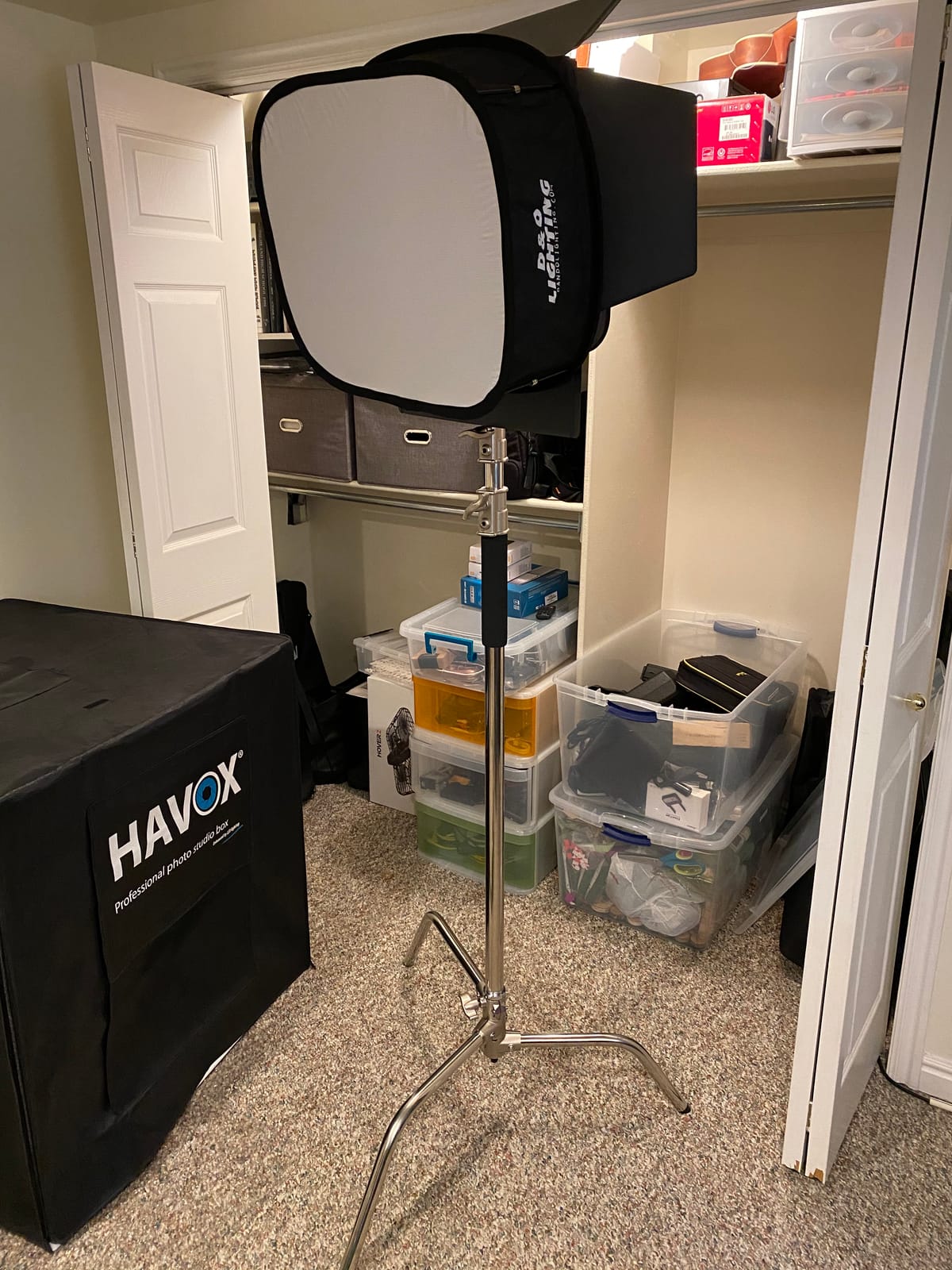 NEEWER Pro 100% Stainless Steel Heavy Duty C Stand with Boom Arm, Max Height 10.5ft/320cm Photography Light Stand with 4.2ft/128cm Holding Arm, 2 Grip Head for Studio Monolight, Softbox, Reflector customer photo 1