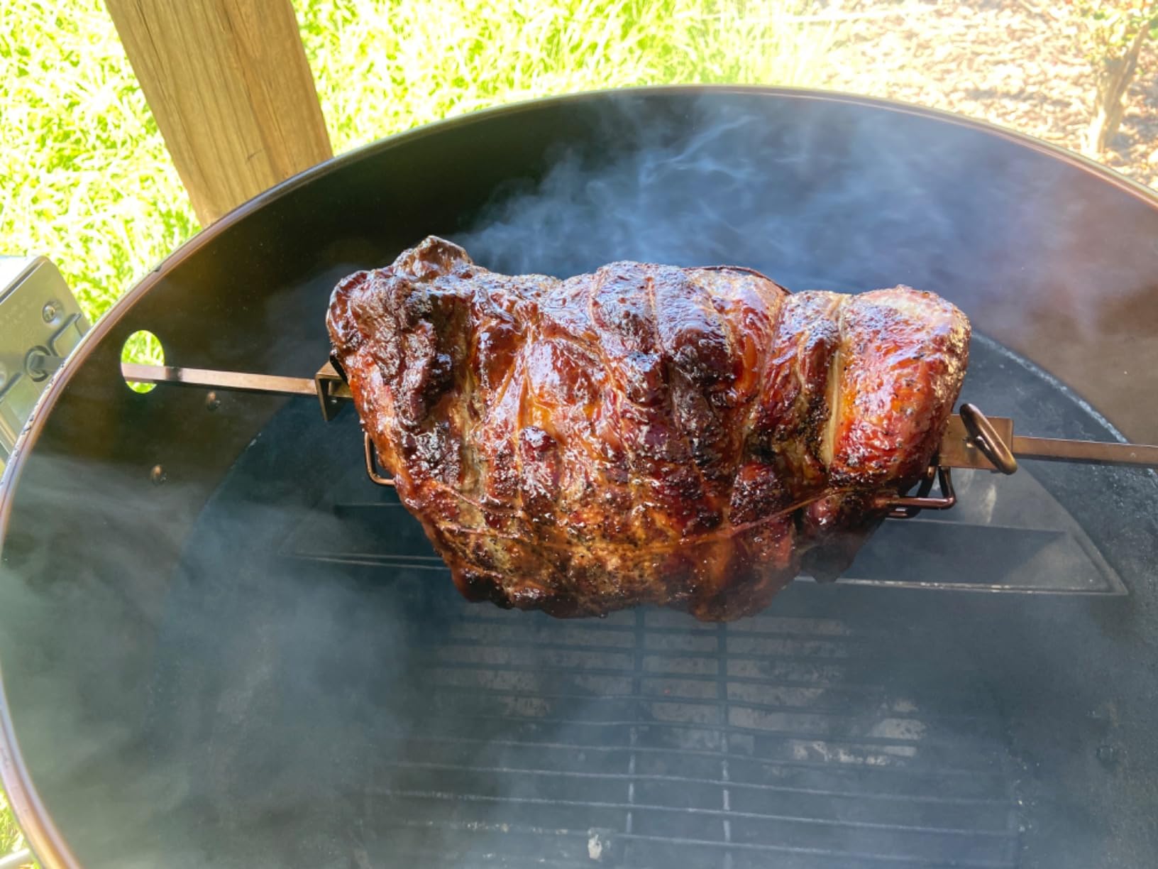 onlyfire Stainless Steel Weber Kettle Rotisserie Ring Kit for Weber 22 Inch Charcoal Kettle customer photo 2