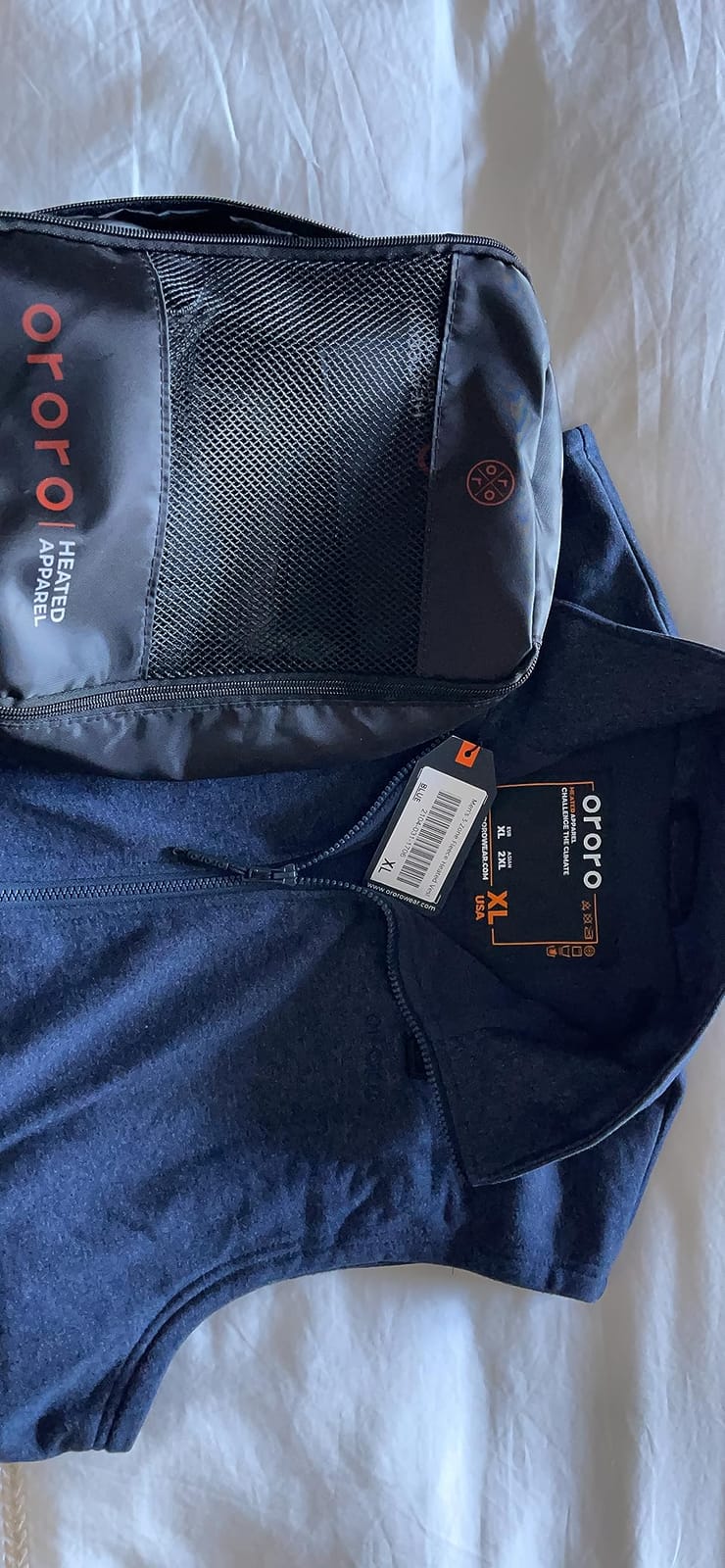 ORORO Men's Heated Vest Lightweight 4-Zone USB-C Battery Heated Puffer Vest customer photo 1