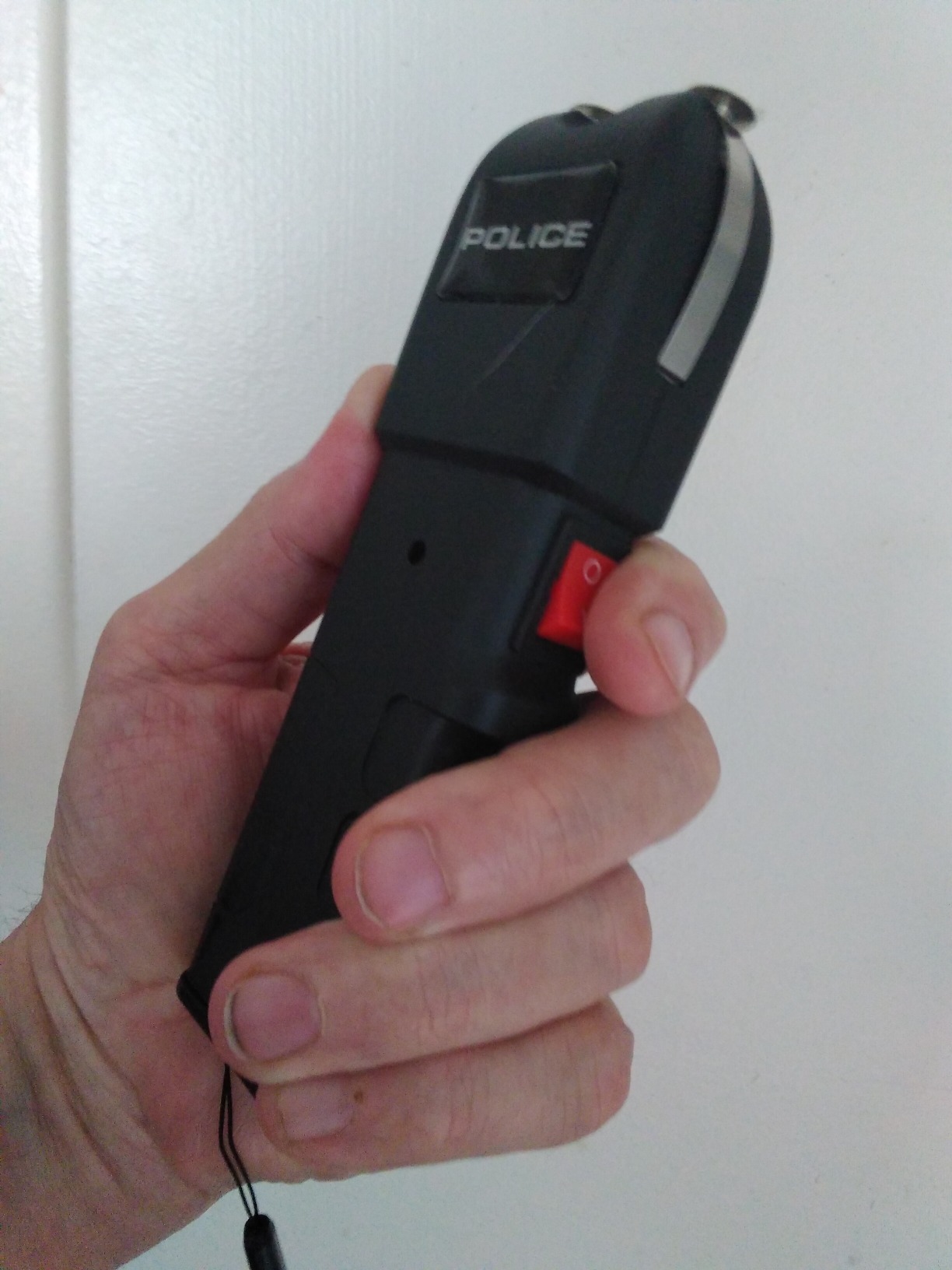 POLICE Stun Gun for Self Defense 928 - High Voltage Rechargeable with LED Flashlight, Compact & Heavy Duty, Personal Security for Women & Men - Black customer photo 2
