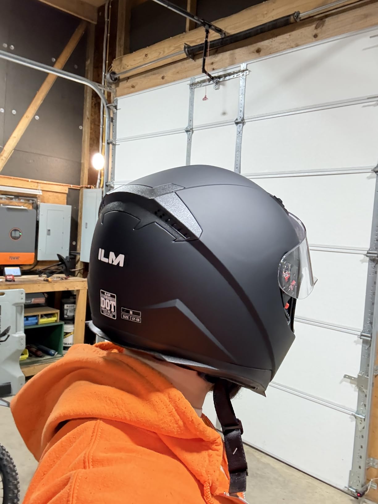 ILM Full Face Motorcycle Helmets for Adult Men and Women DOT Model ILM-313 | Include Clear and Tinted Visors Plus Storage Bag, Removable Winter Neck Scarf, All-Season Ventilation, Street Bike/Motorbike customer photo 1