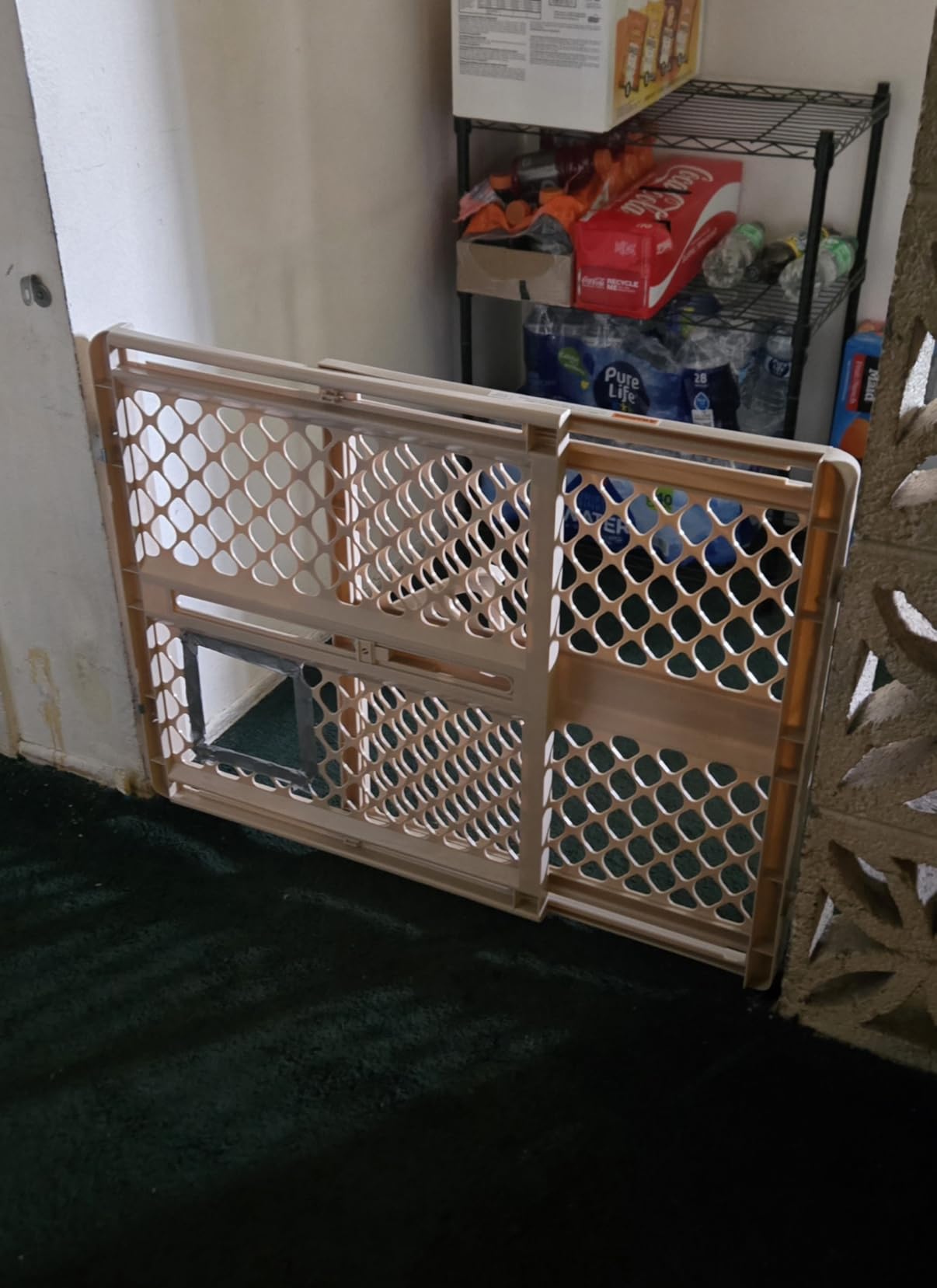 Toddleroo by North States - Supergate Ergo Baby Gate: Plastic Baby Gate for Stairs & Doorways - Adjustable Indoor Safety Gate - Made in USA - 26 to 42 Inches Wide - 26 Inches Tall - Sand customer photo 1