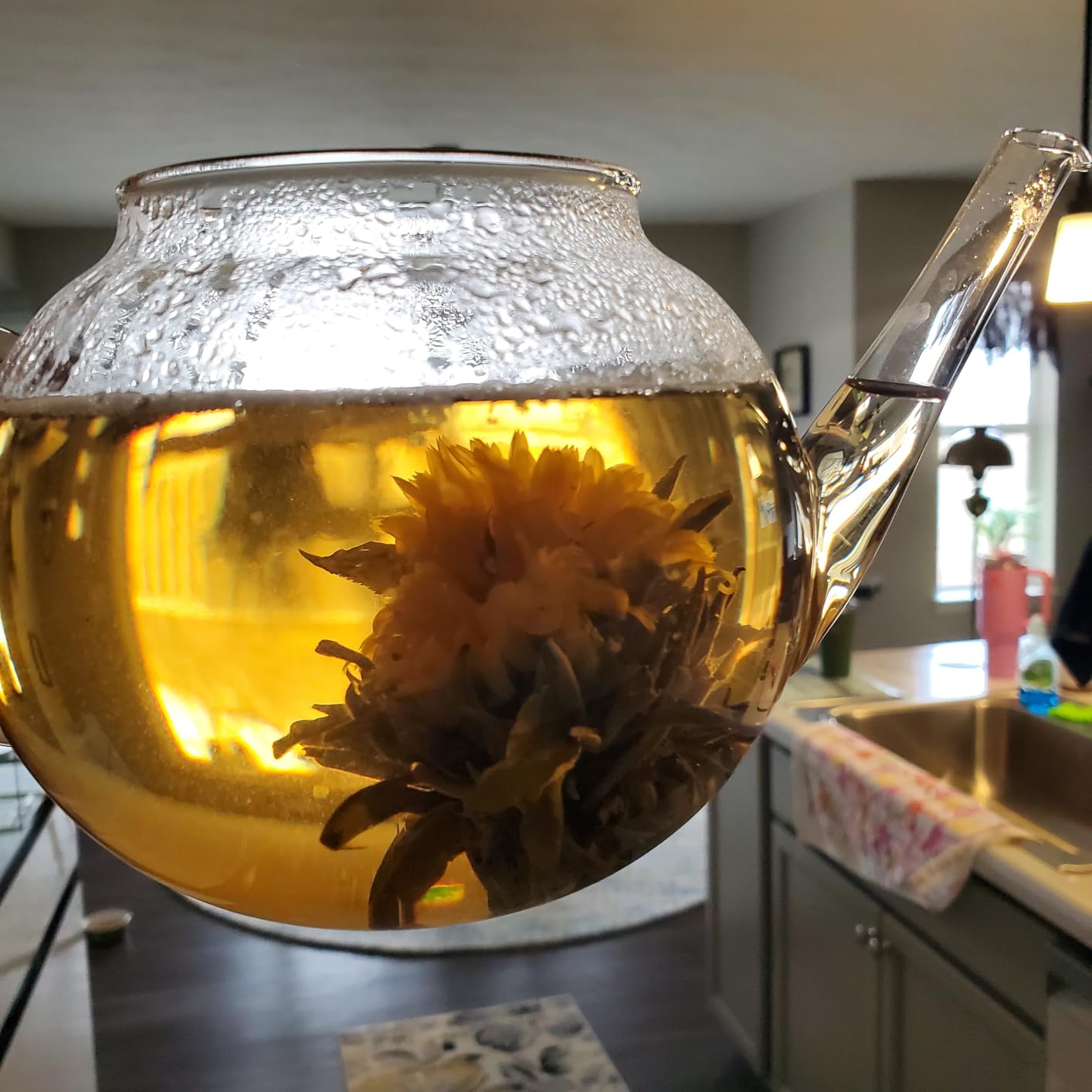 Teabloom Flowering Tea - 12 Unique Varieties of Fresh Blooming Tea Flowers - Hand-Tied Natural Green Tea Leaves & Edible Flowers - 12-Pack Gift Canister - 36 Steeps, Makes 250 Cups customer photo 1