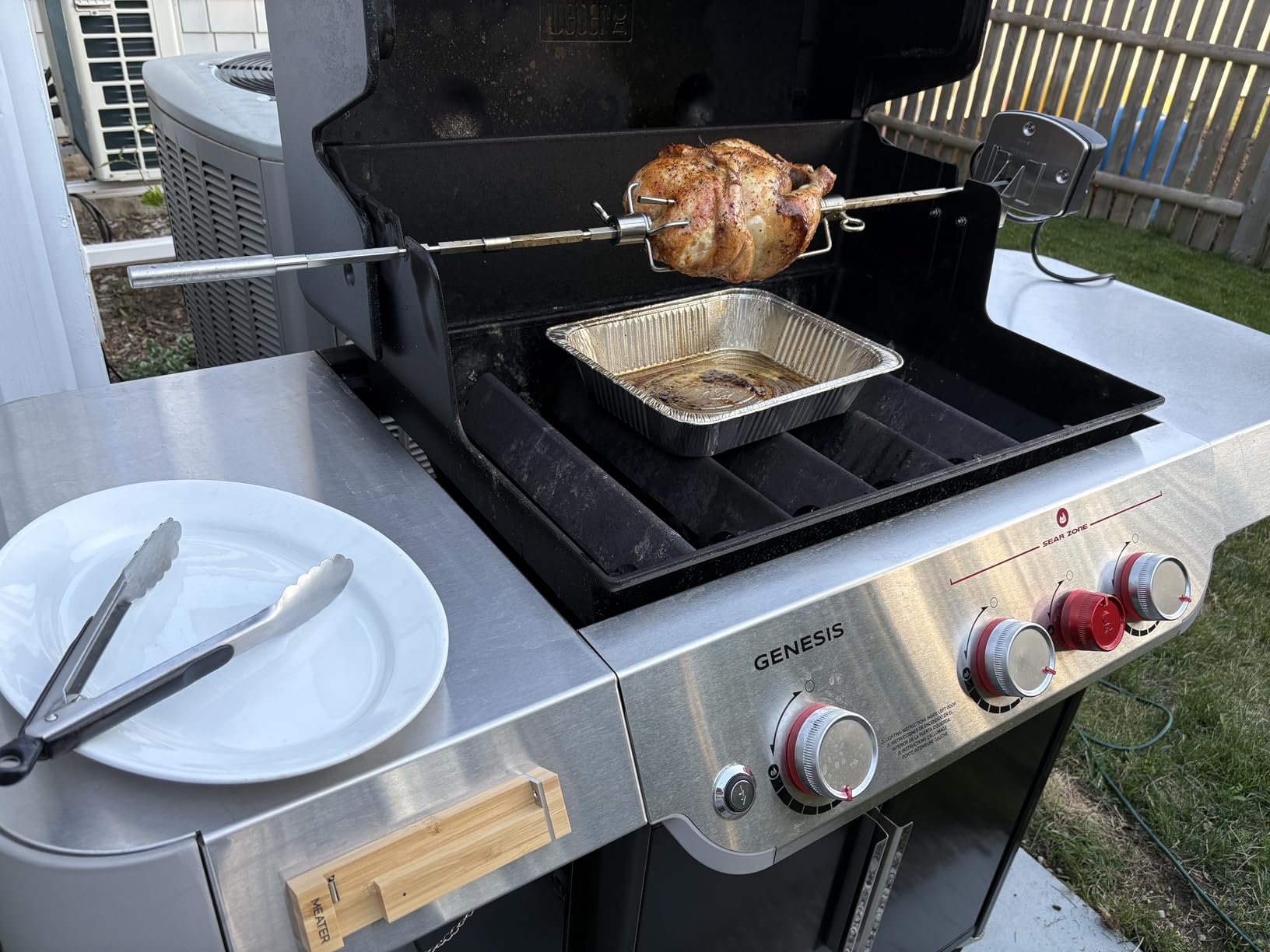 Weber Grill Rotisserie Kit for Genesis II 200/300 Series - Includes Spit, Forks, and Motor customer photo 1