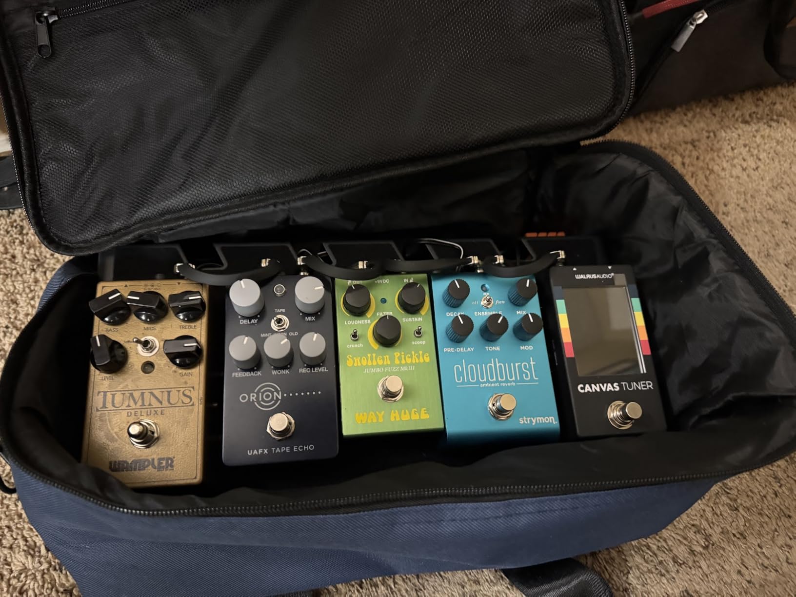 Donner Guitar Pedal Board Case DB-3 Aluminium Pedalboard 20'' x 11.4'' x 4'' with Bag customer photo 1