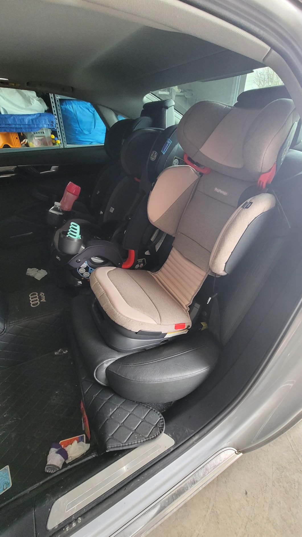 Peg Perego Viaggio Flex 120 Booster, 4D Total Adjust, Compact Fold for Travel, 40-120 lbs, Made in Italy, Licorice customer photo 1