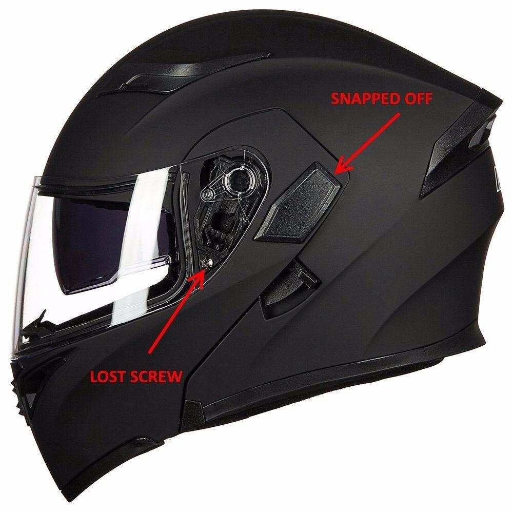 ILM Motorcycle Dual Visor Flip up Modular Full Face Helmet DOT Model 902/902L customer photo 1
