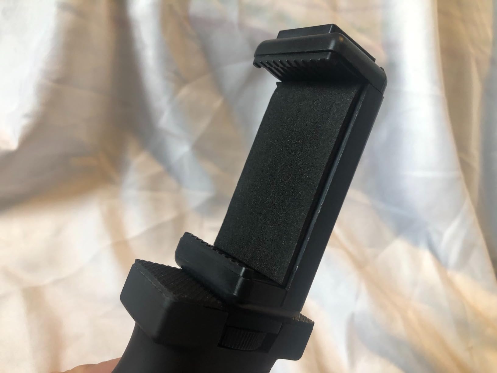 Universal Ergonomic Anti-Fall Phone Smartphone Handle Stabilizer Mount Rig | Portable Selfie Stick Tripod Handheld Vlogging Monopod for 60-85mm Wide iPhone Samsung Android customer photo 1