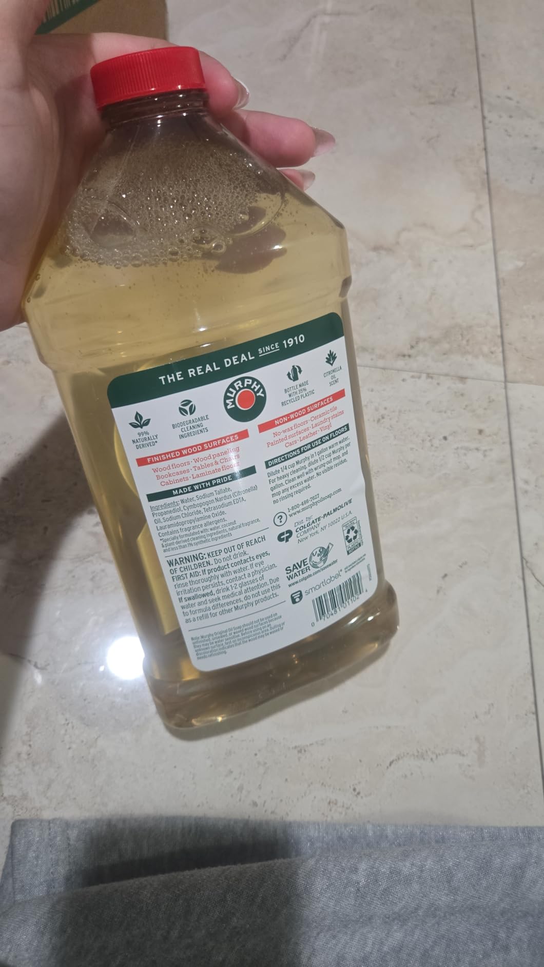 Murphy Oil Soap Wood Cleaner, Citronella Oil Scent, 32 fl oz Bottle 3 Pack customer photo 2