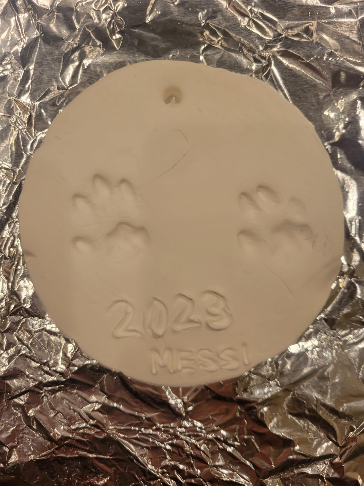 Pearhead Pet Paw Print Keepsake Ornament Kit, No-Bake Clay Kit | Memorial Clay Paw Impression for Dogs & Cats, DIY Hanging Pet Memorial with Ribbons, Pet Keepsake Gift customer photo 2