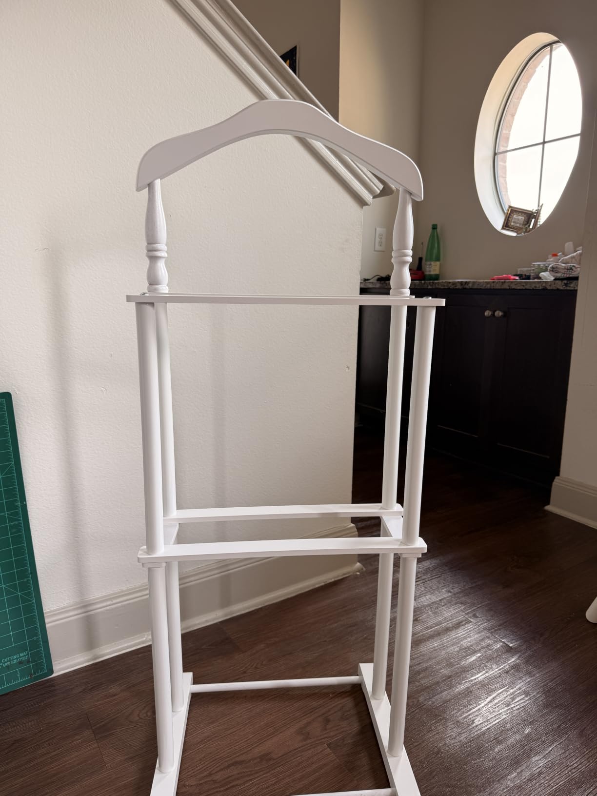 Proman Products Sakura Twin Valet with Wooden Hanger, Trouser Bar & Tie Bar, Walnut customer photo 2