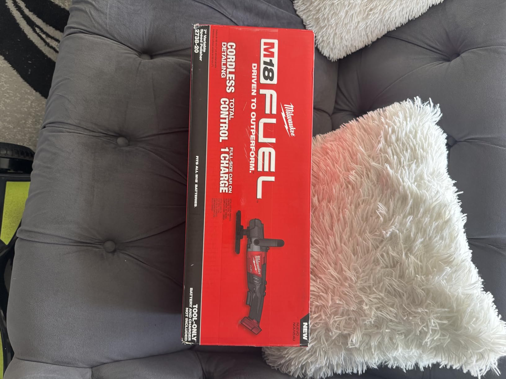 Milwaukee 2738-20 M18 18-Volt Fuel Lithium-Ion Brushless Cordless 7 inch Variable Speed Polisher (Tool-Only) customer photo 2