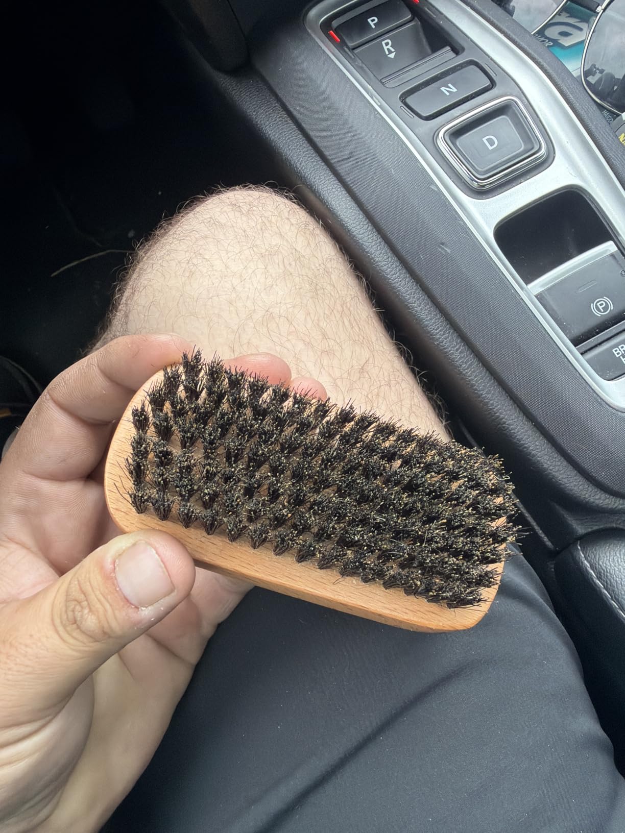 Viking Revolution Beard Comb and Beard Brush Set with Velvet Pouch | Includes Natural Boar Bristle Brush & Dual Action Pear Wood Comb - Velvet Travel Pouch Included - For Beards & Mustaches customer photo 2