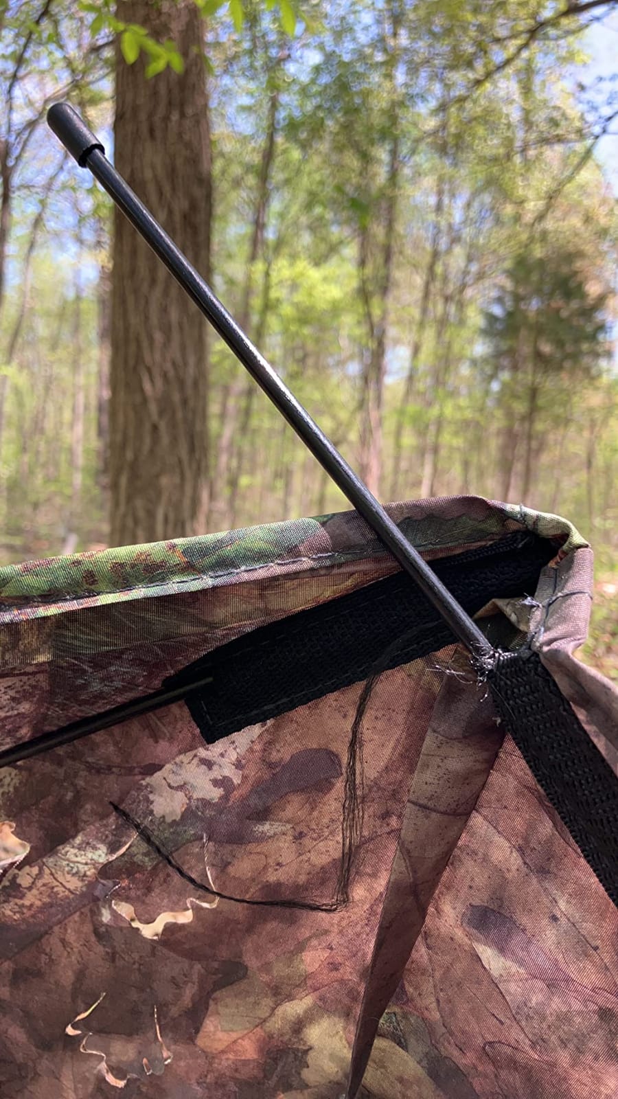 Ameristep Throwdown Ground 3D Leafy Die-Cut Camo Ultra-Compact Easy-Setup Three-Panel Low-Noise Run-and-Gun 2-Person Hunting Blind customer photo 1