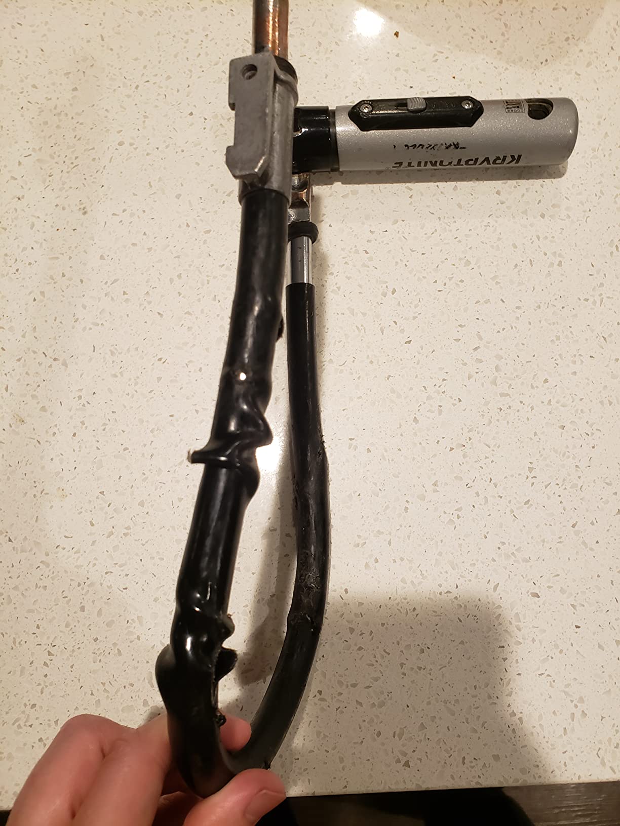 Kryptonite Kryptolok Standard Bike U-Lock with Cable, Heavy Duty Anti-Theft Bicycle U Lock, 12.7mm Shackle and 10mm x 4ft Length Security Cable with Mounting Bracket and Keys customer photo 1