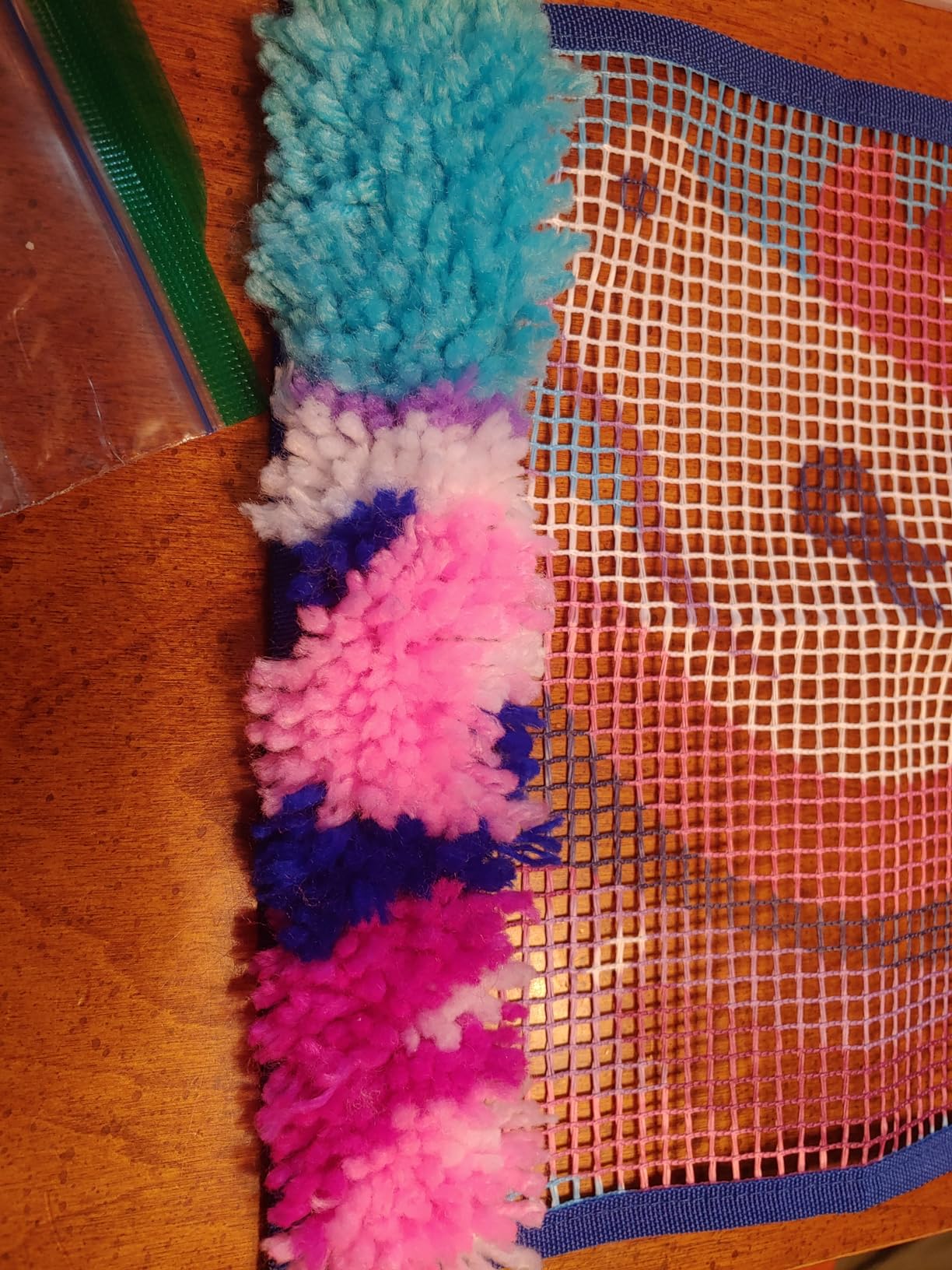 LatchKits Latch Hook Kits for Kids - Kids Crafts, Arts and Crafts, Yarn Art, Wall Hanging & Mini-Rugs, Craft Supplies, Pre-Cut Yarn, Easy Pattern, Hook Included, Arts & Craft, Ages 6+, Unicorn customer photo 2